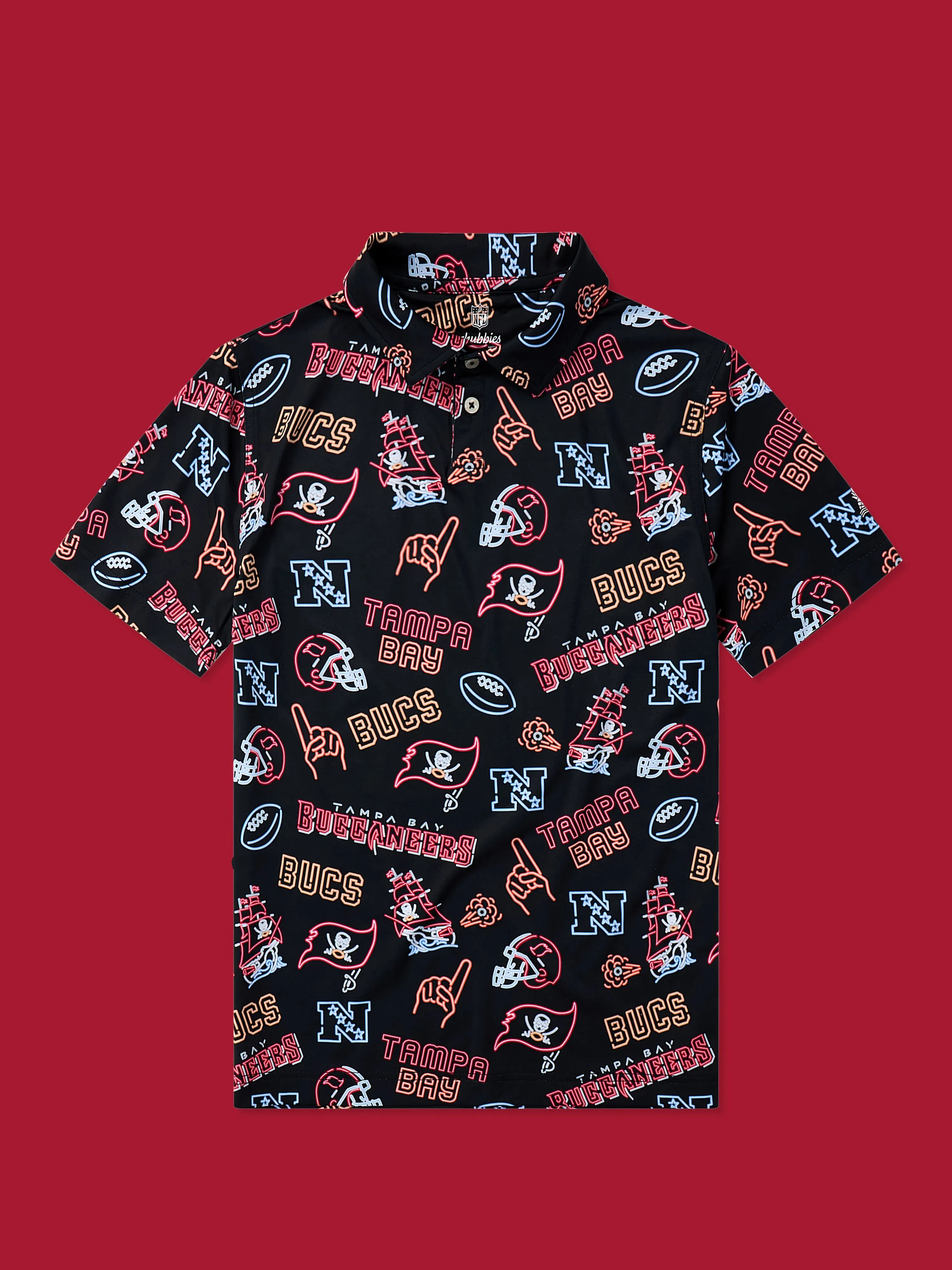 The Neon Buccaneers (NFL Boys Performance Polo)
