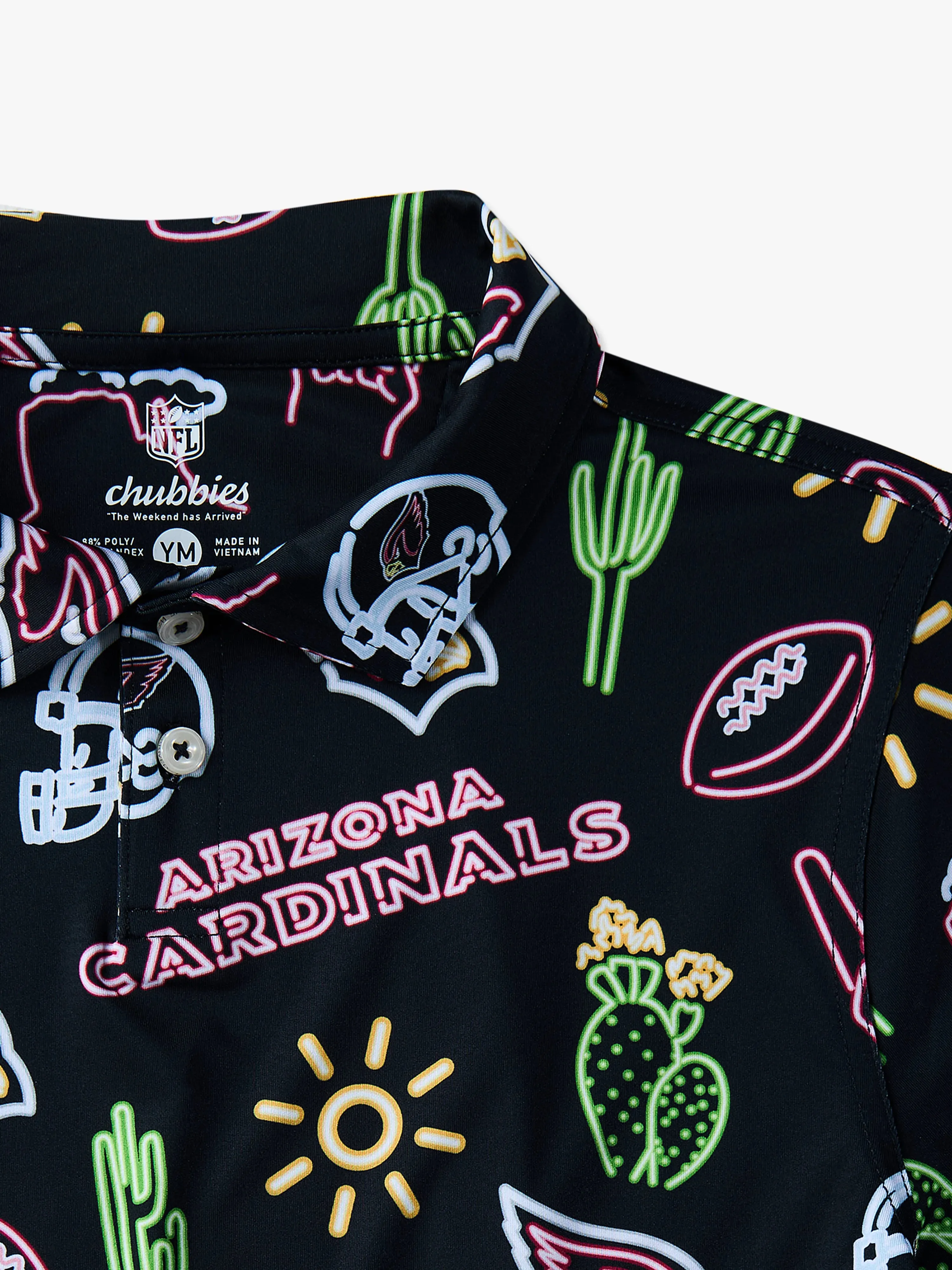 The Neon Cardinals (NFL Boys Performance Polo)