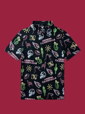 The Neon Cardinals (NFL Boys Performance Polo)