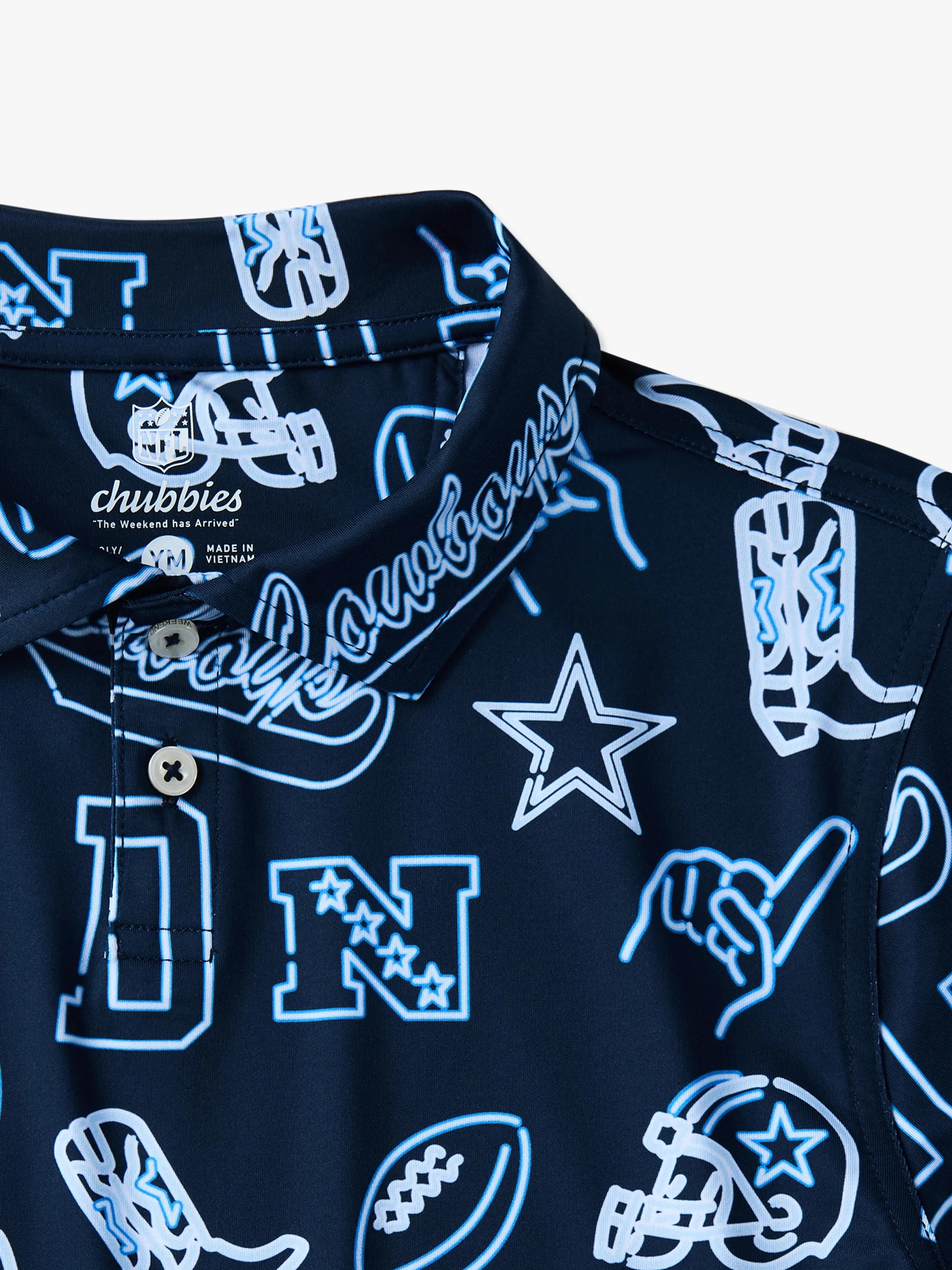 The Neon Cowboys (NFL Boys Performance Polo)