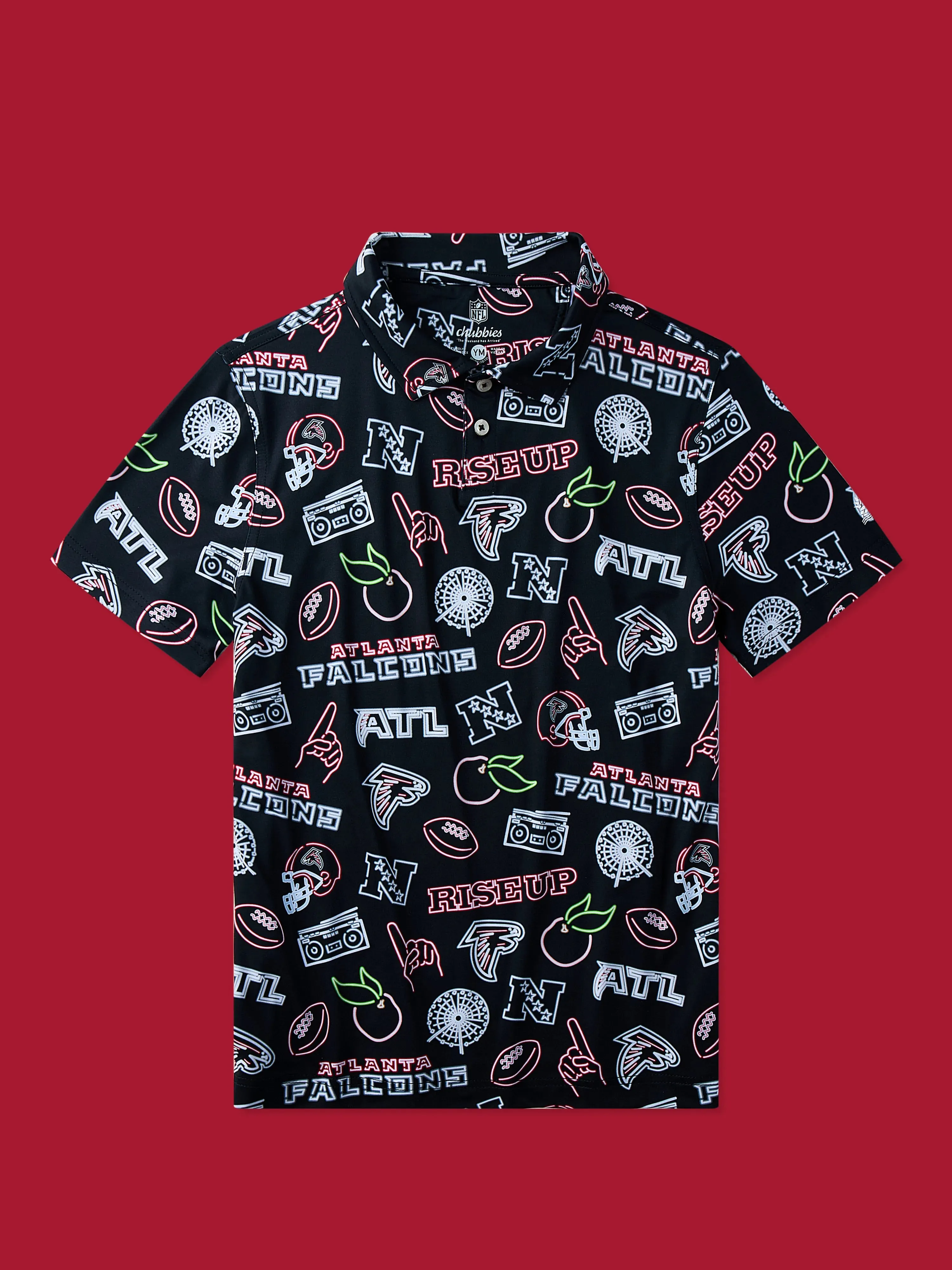 The Neon Falcons (NFL Boys Performance Polo)