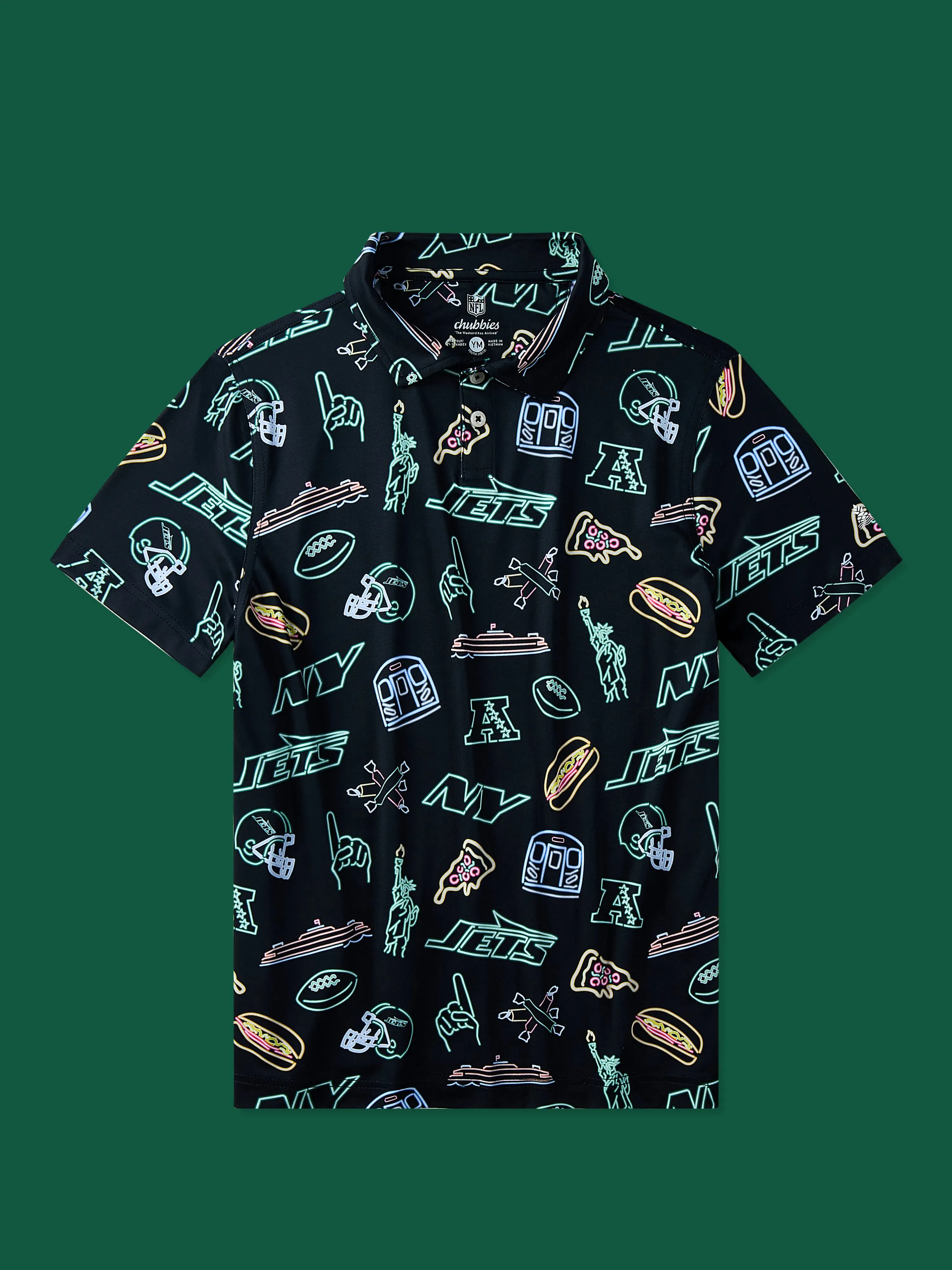 The Neon Jets (NFL Boys Performance Polo)