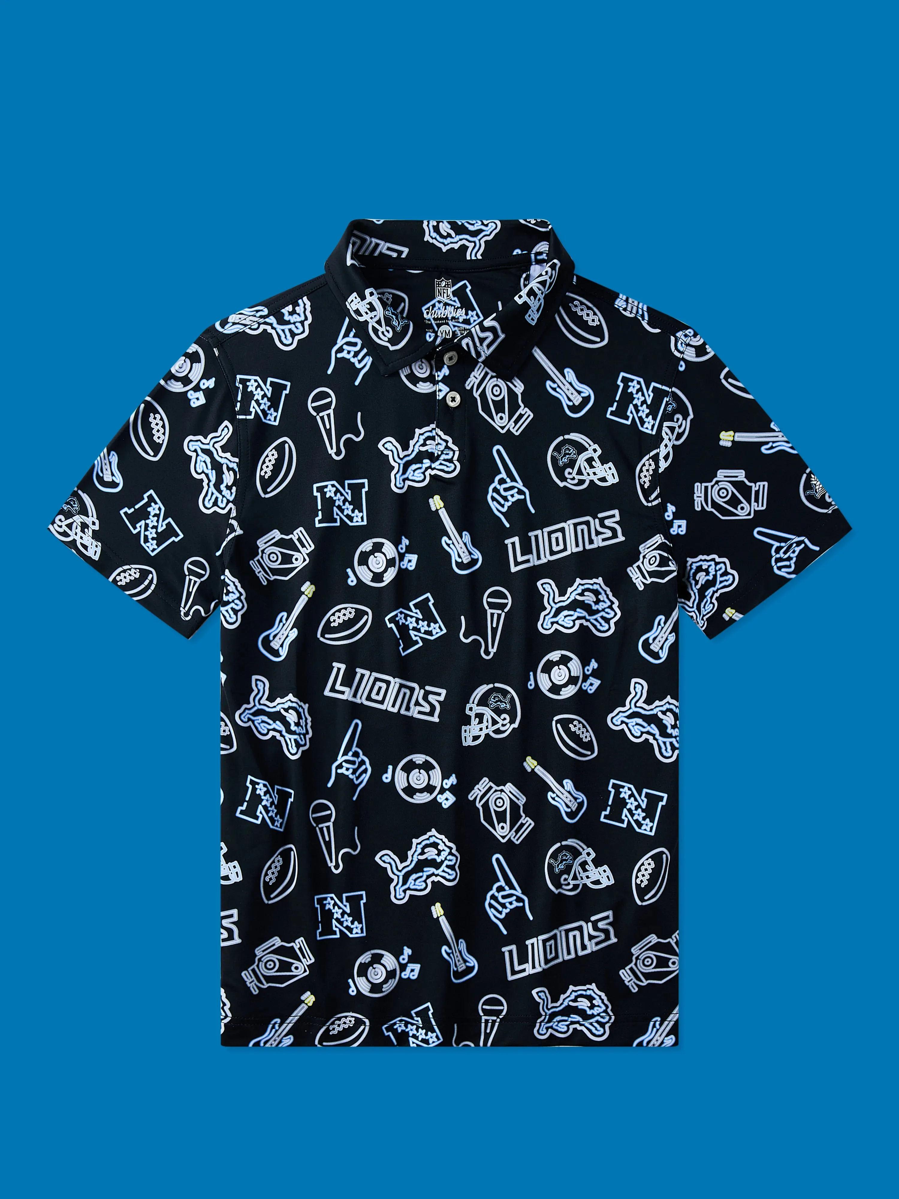The Neon Lions (NFL Boys Performance Polo)