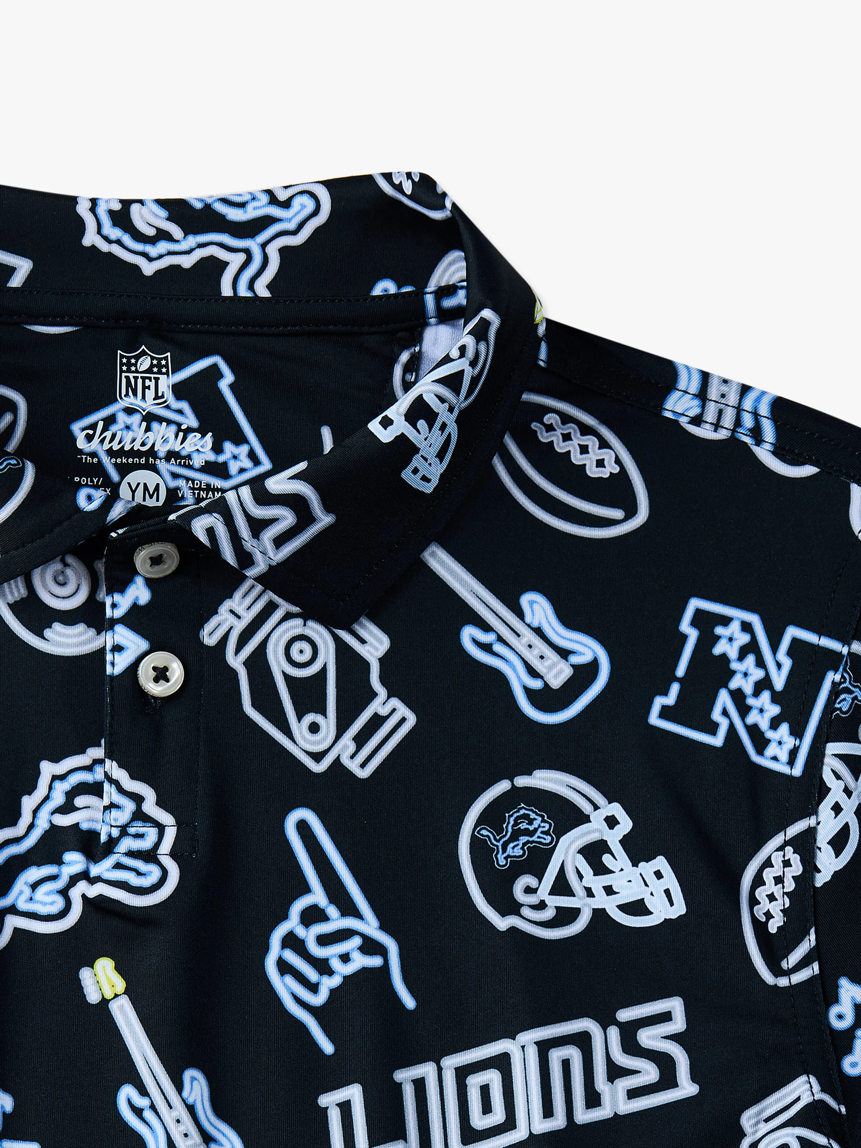 The Neon Lions (NFL Boys Performance Polo)