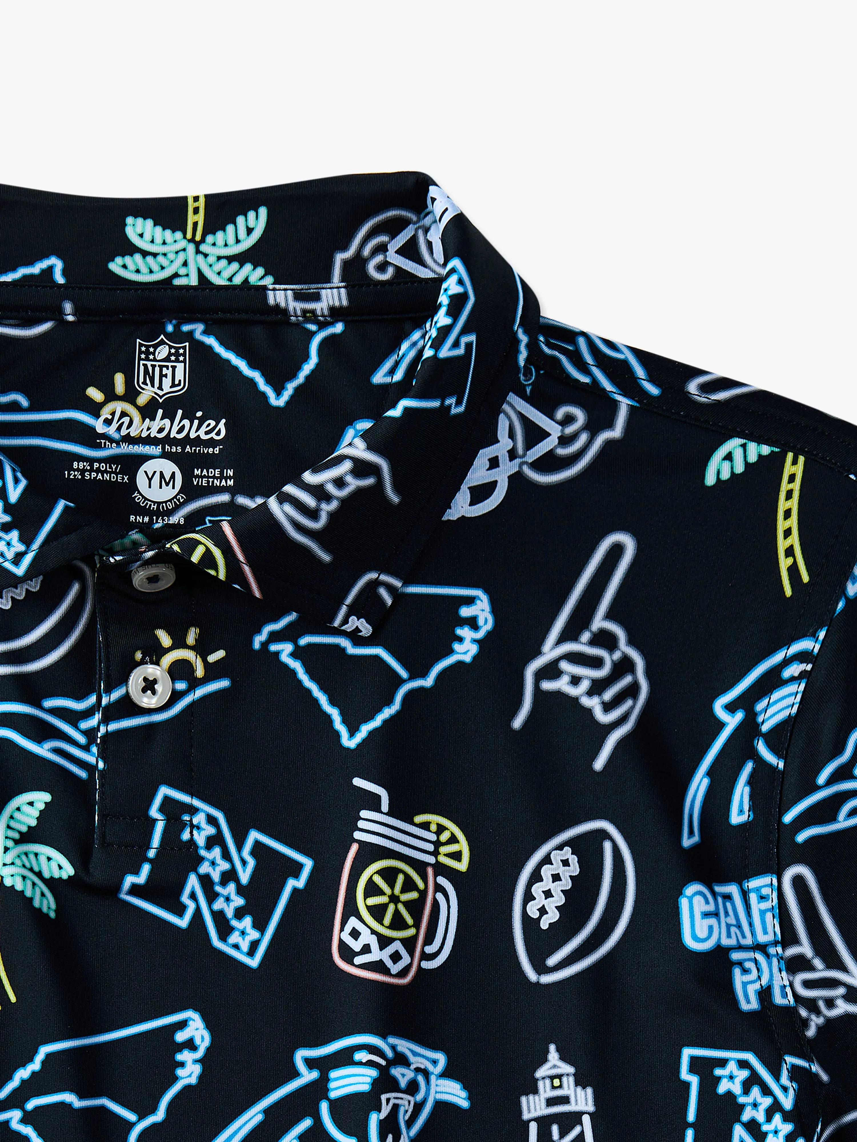 The Neon Panthers (NFL Boys Performance Polo)