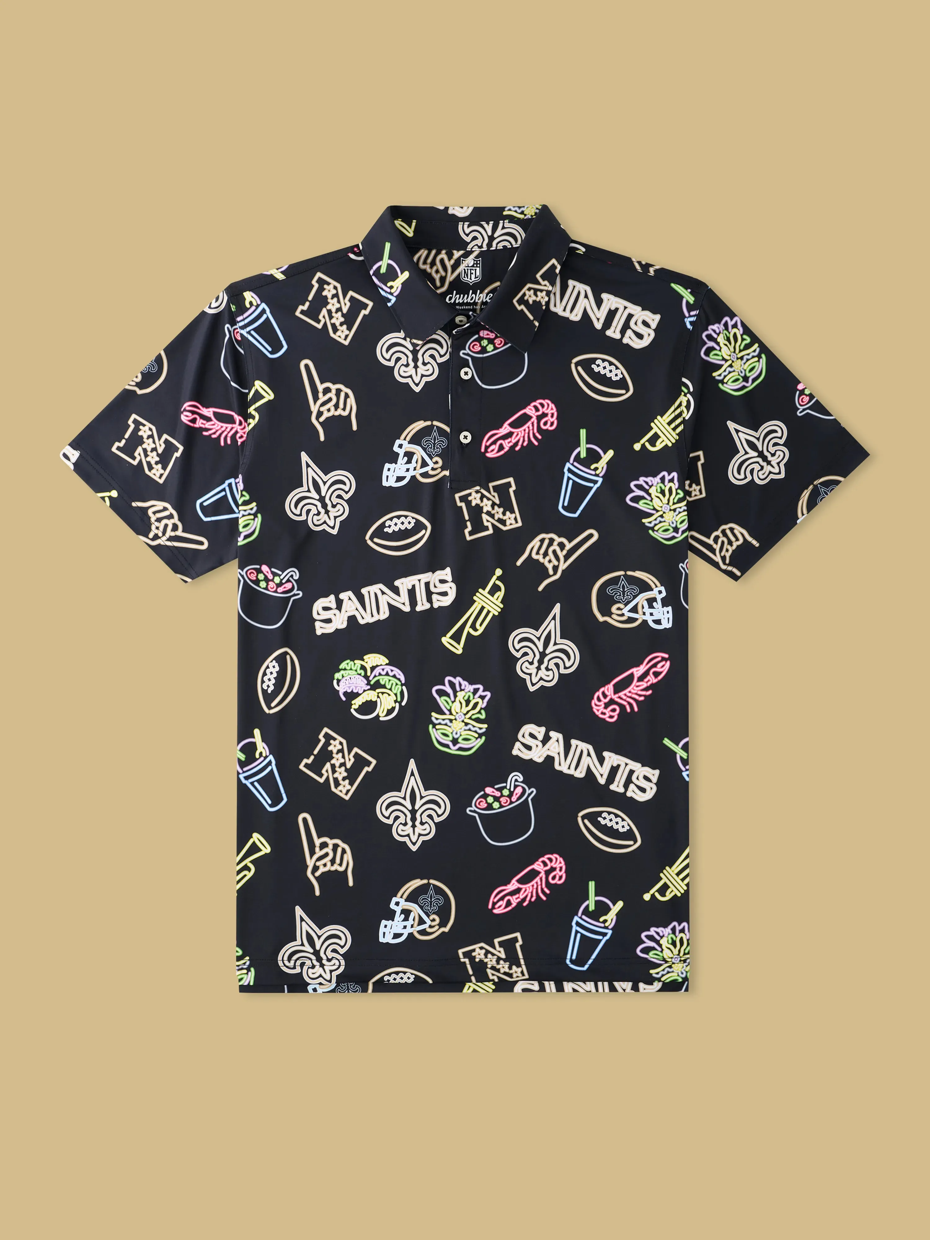 The Neon Saints (NFL Performance Polo)