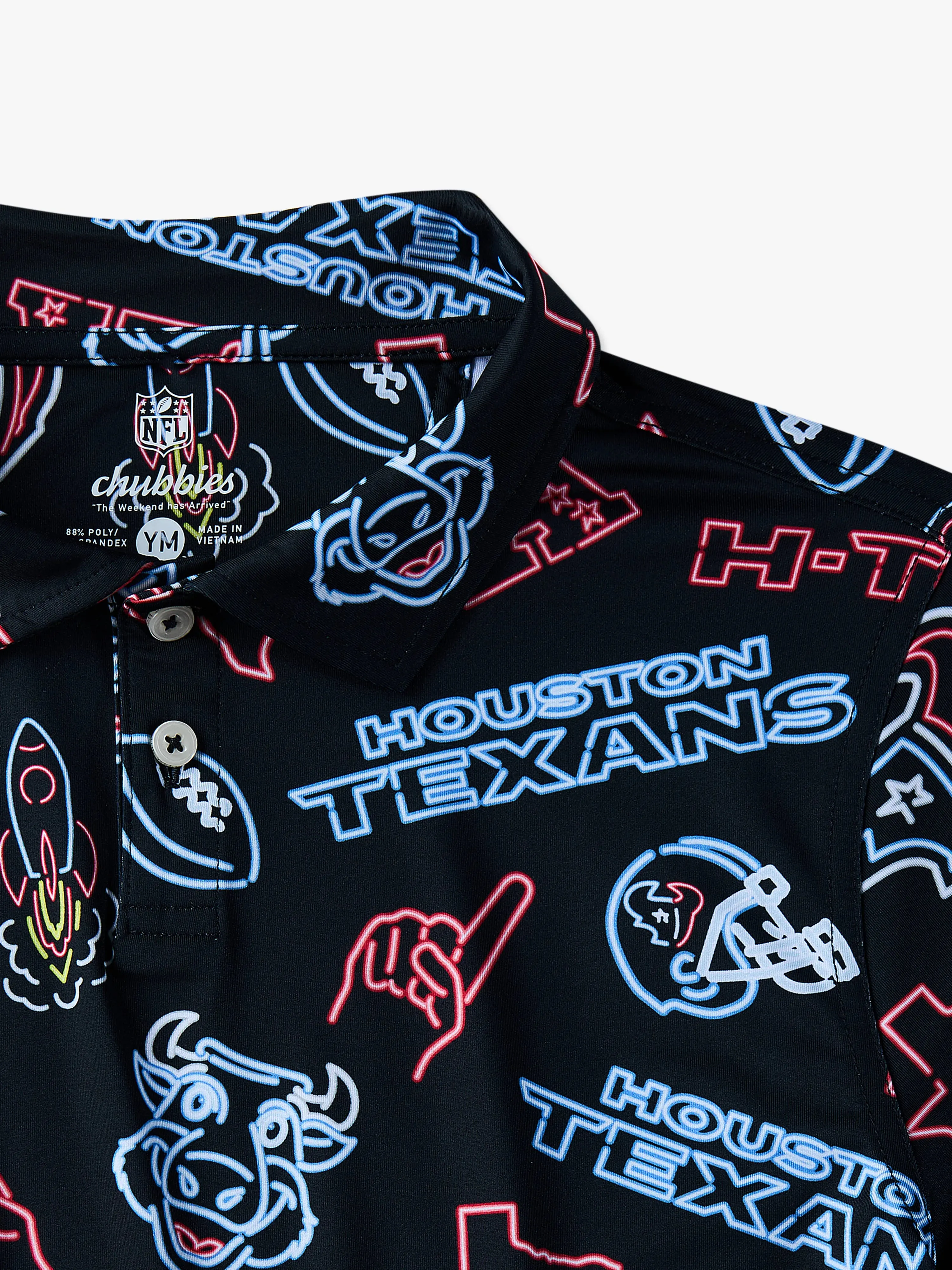 The Neon Texans (NFL Boys Performance Polo)