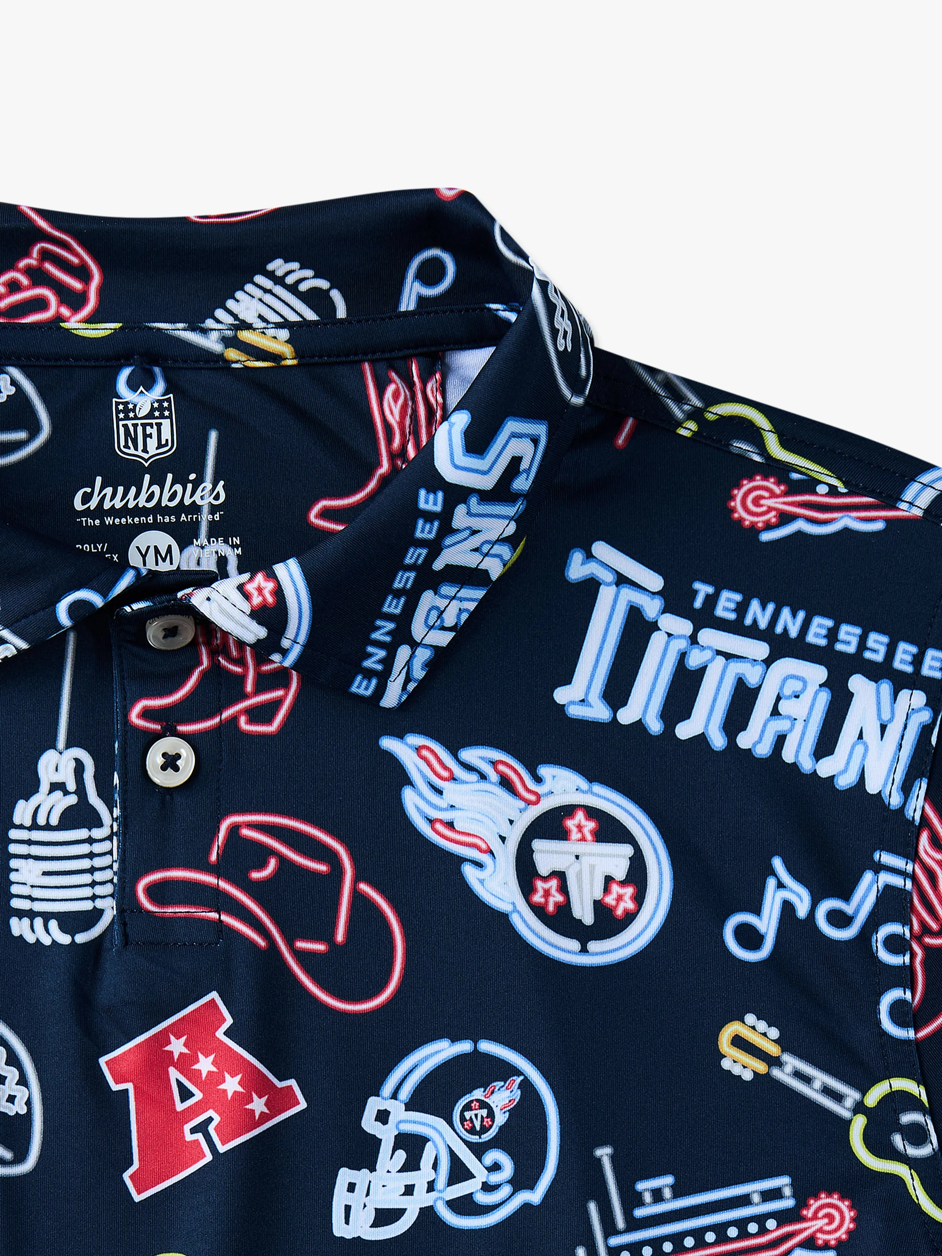The Neon Titans (NFL Boys Performance Polo)
