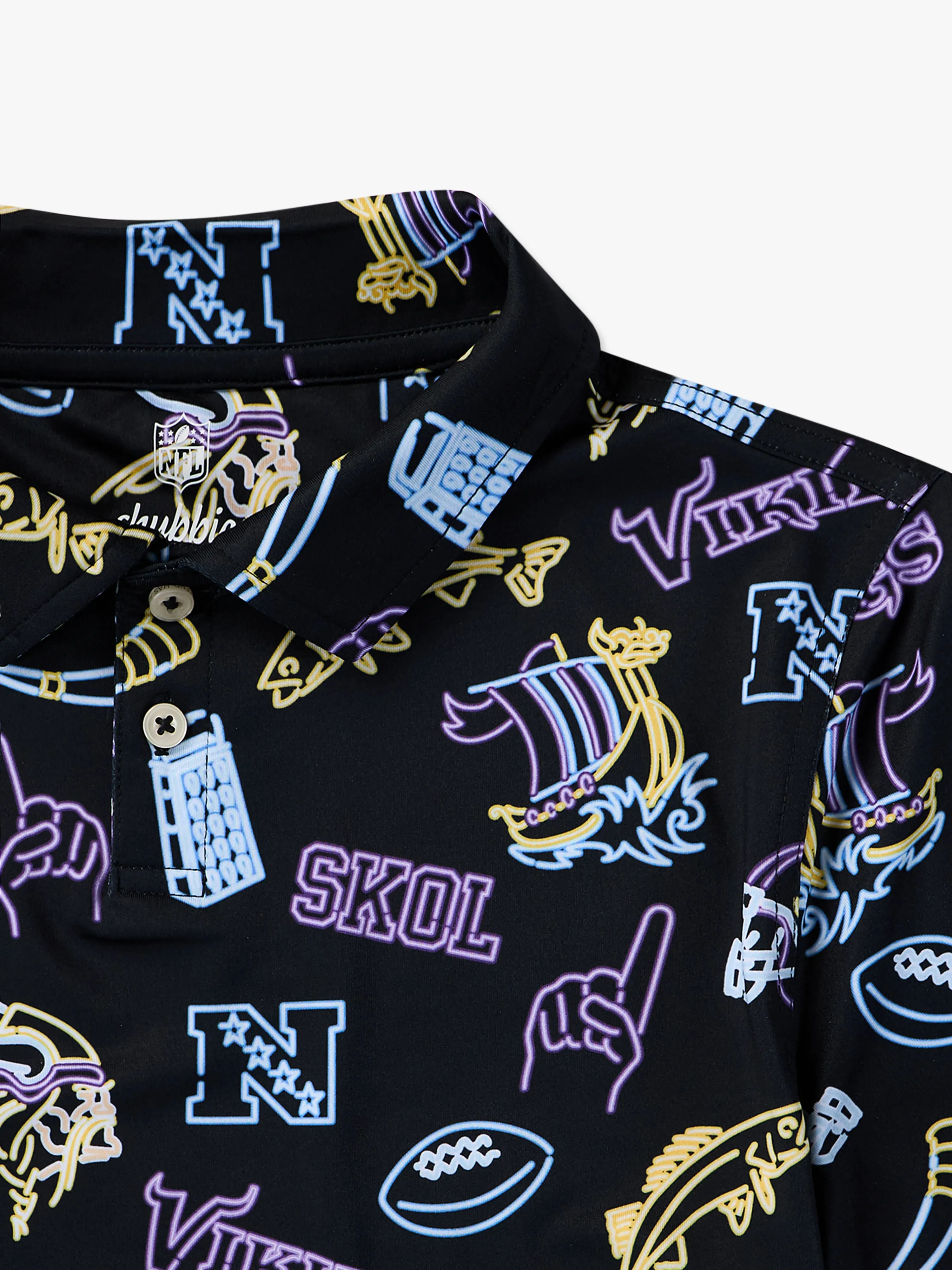 The Neon Vikings (NFL Boys Performance Polo)