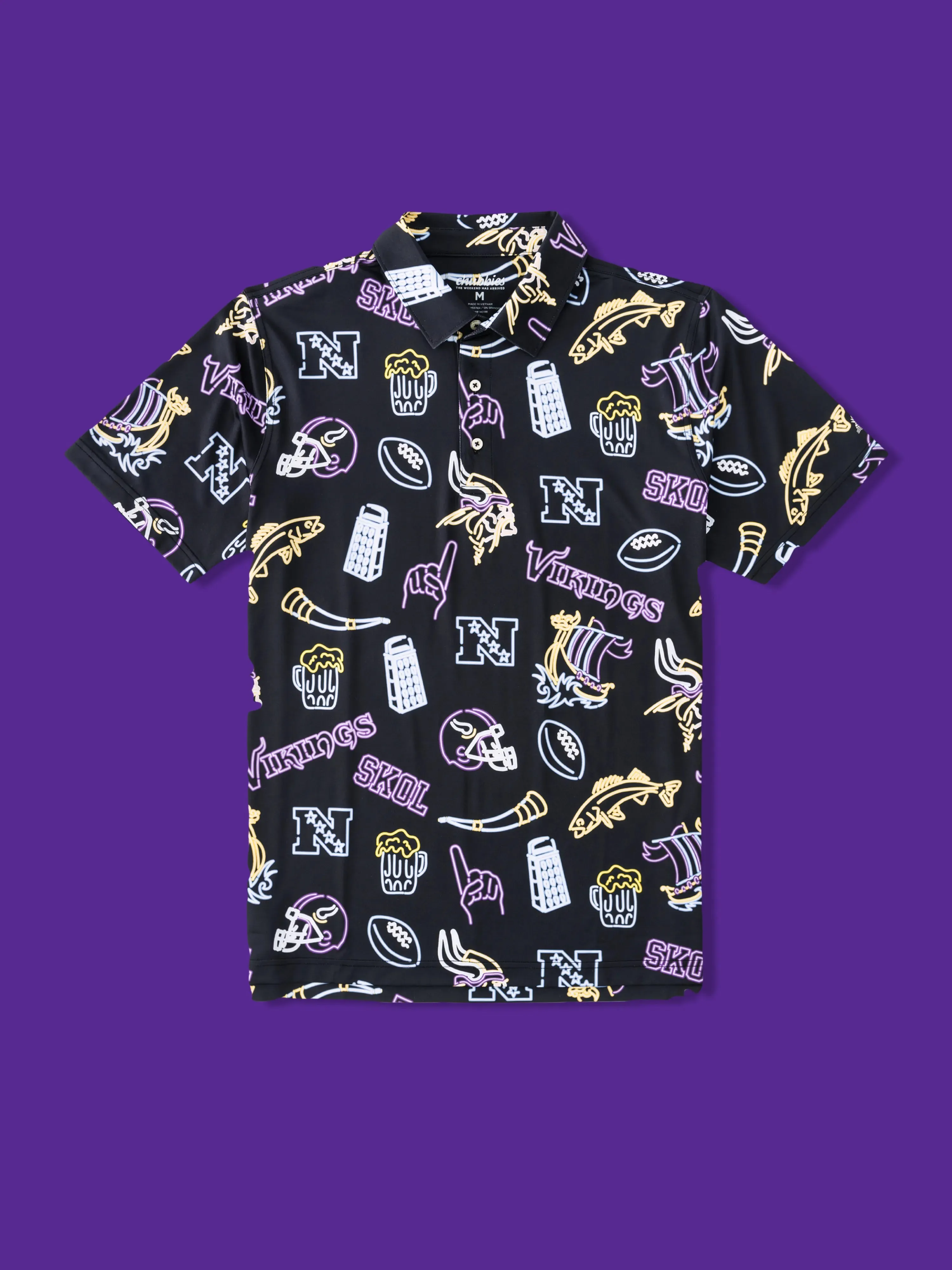 The Neon Vikings (NFL Performance Polo)