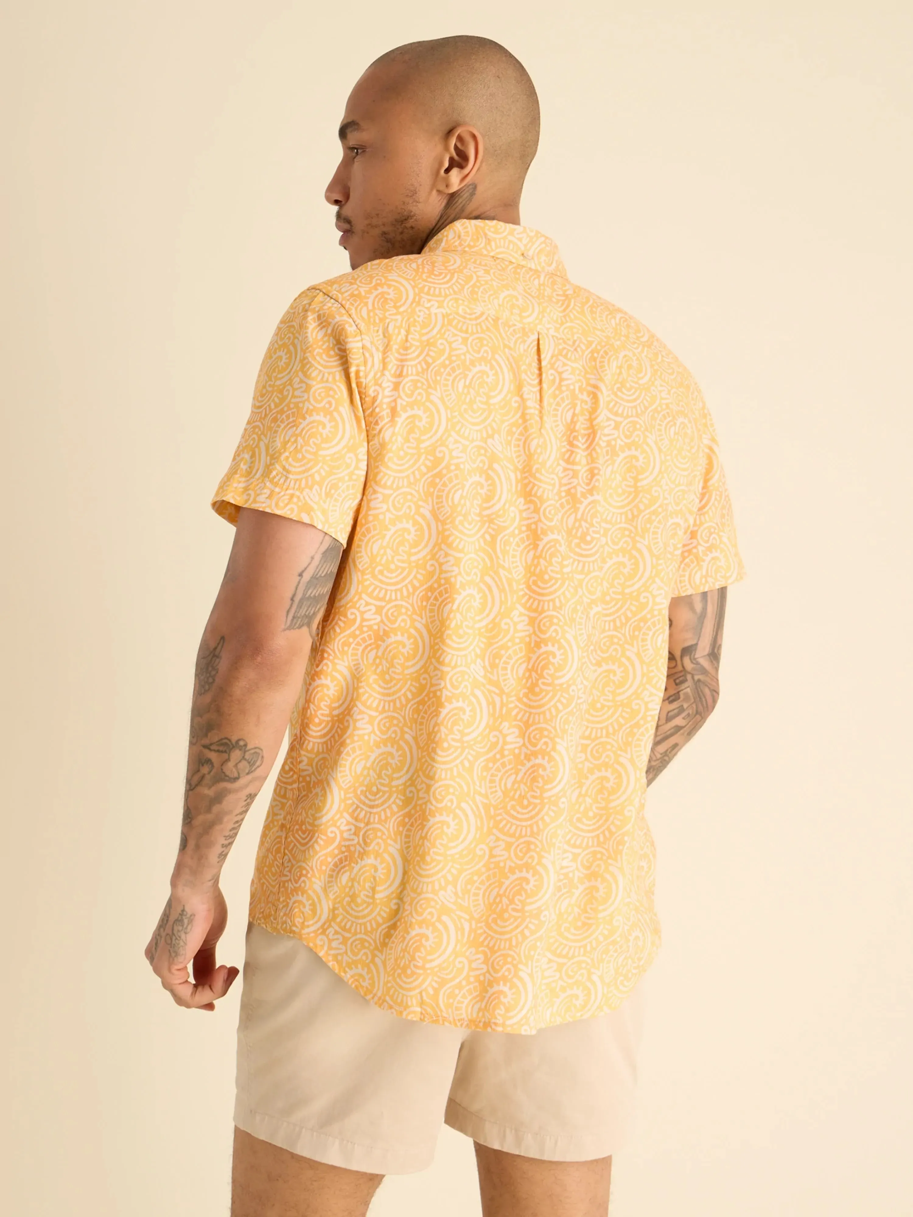 The Screen Saver (Resort Weave Friday Shirt) - Yellow