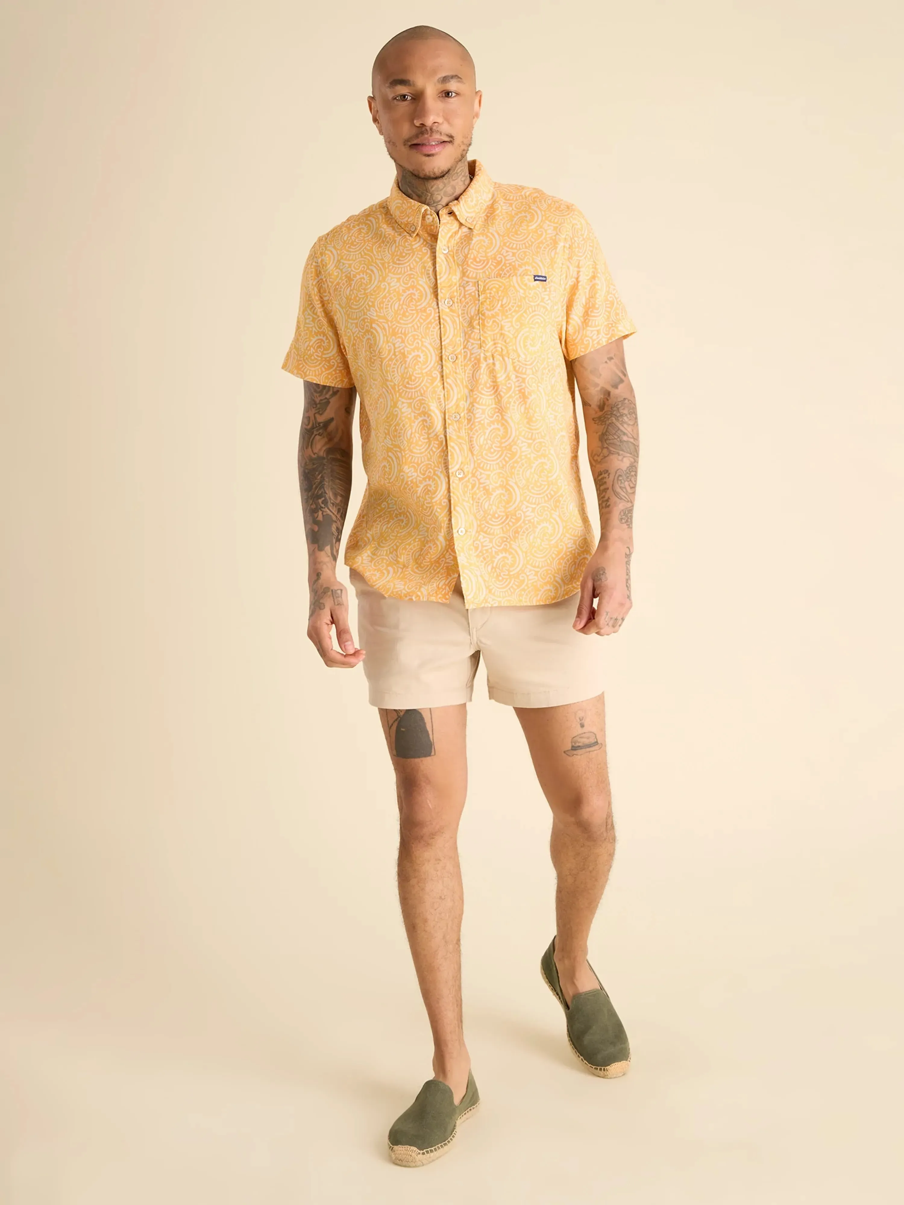 The Screen Saver (Resort Weave Friday Shirt) - Yellow