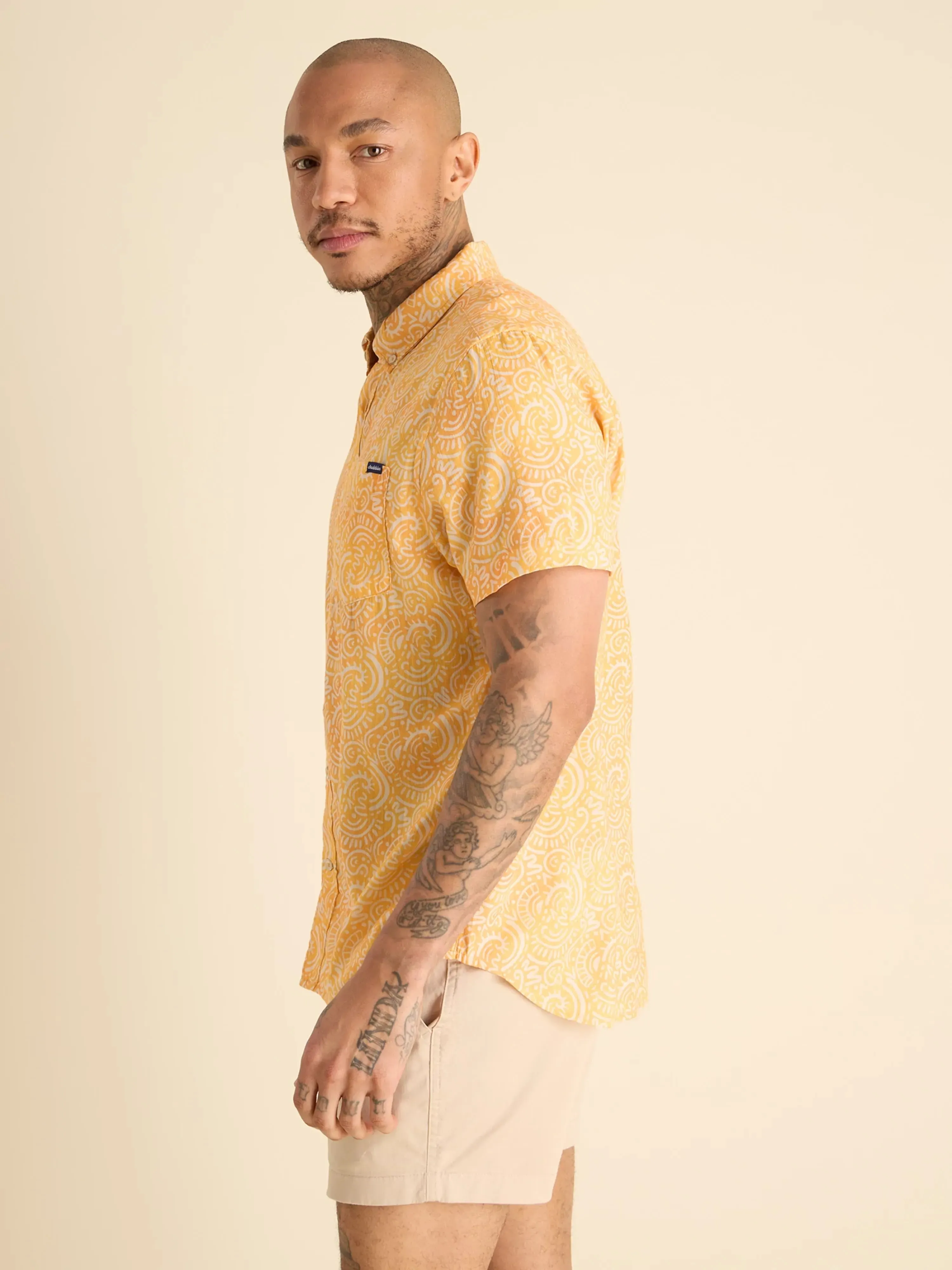 The Screen Saver (Resort Weave Friday Shirt) - Yellow