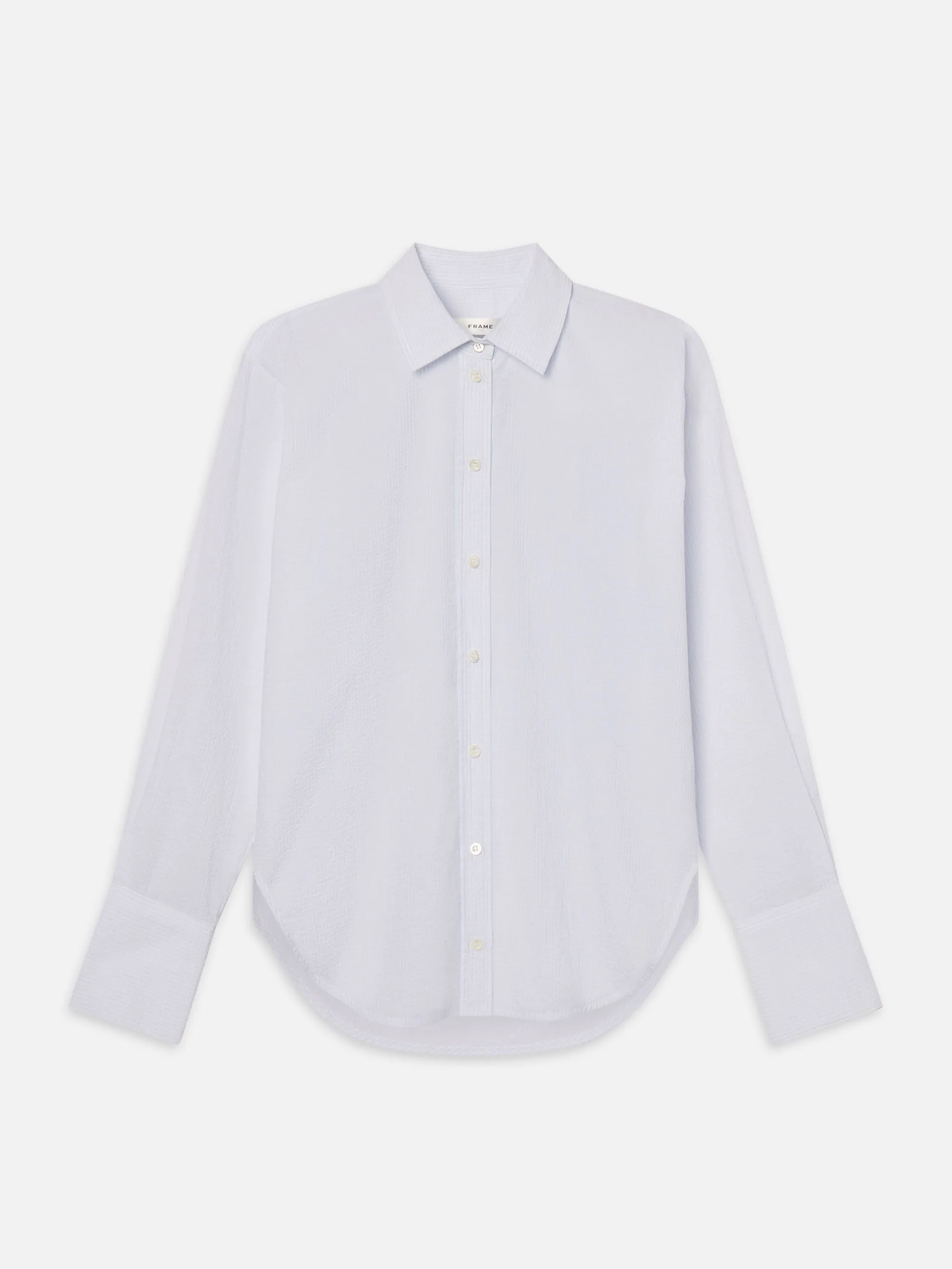 The Seersucker Classic Shirt -- Light Chambray Multi