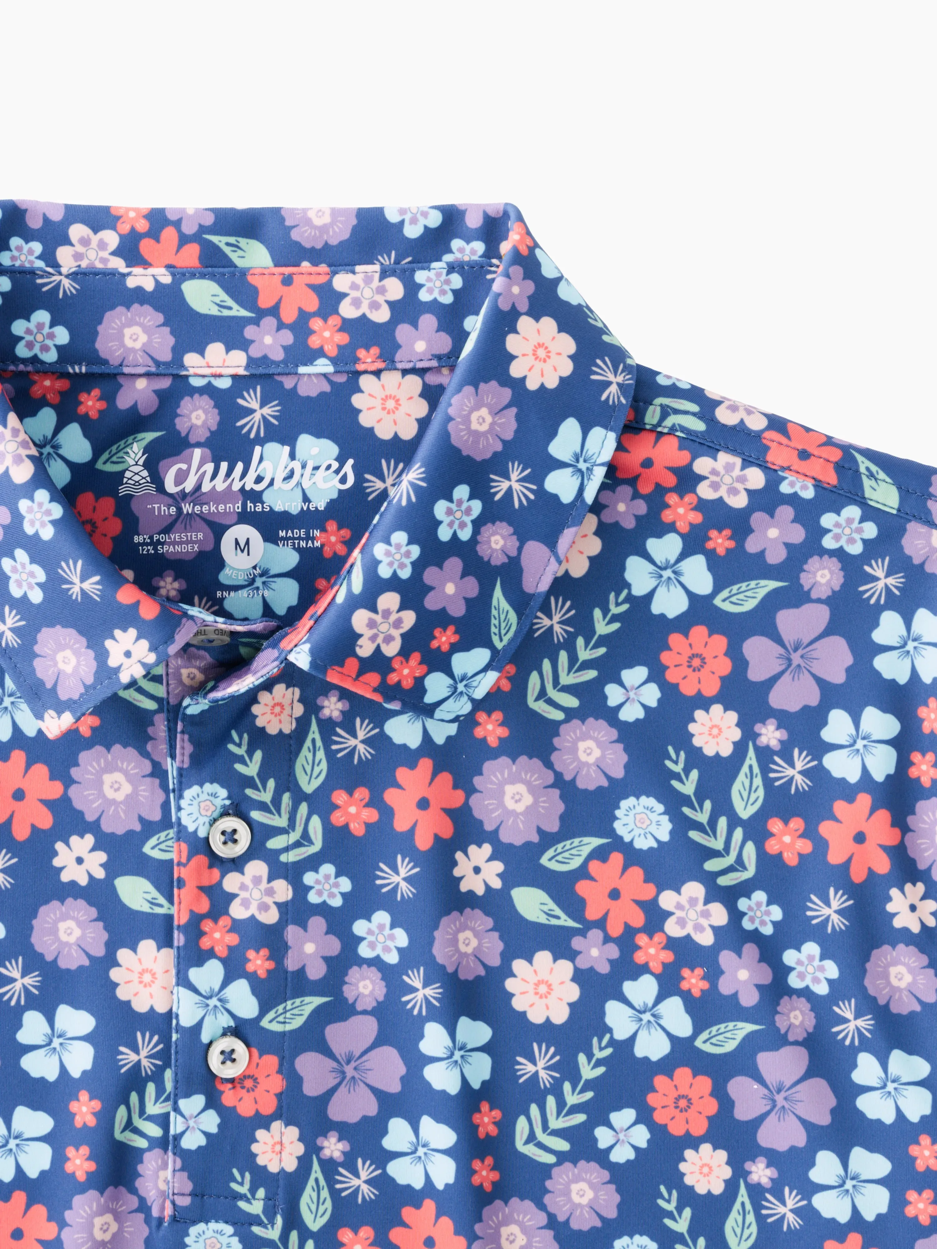 The Spring Pedal (Performance Polo) - Blue