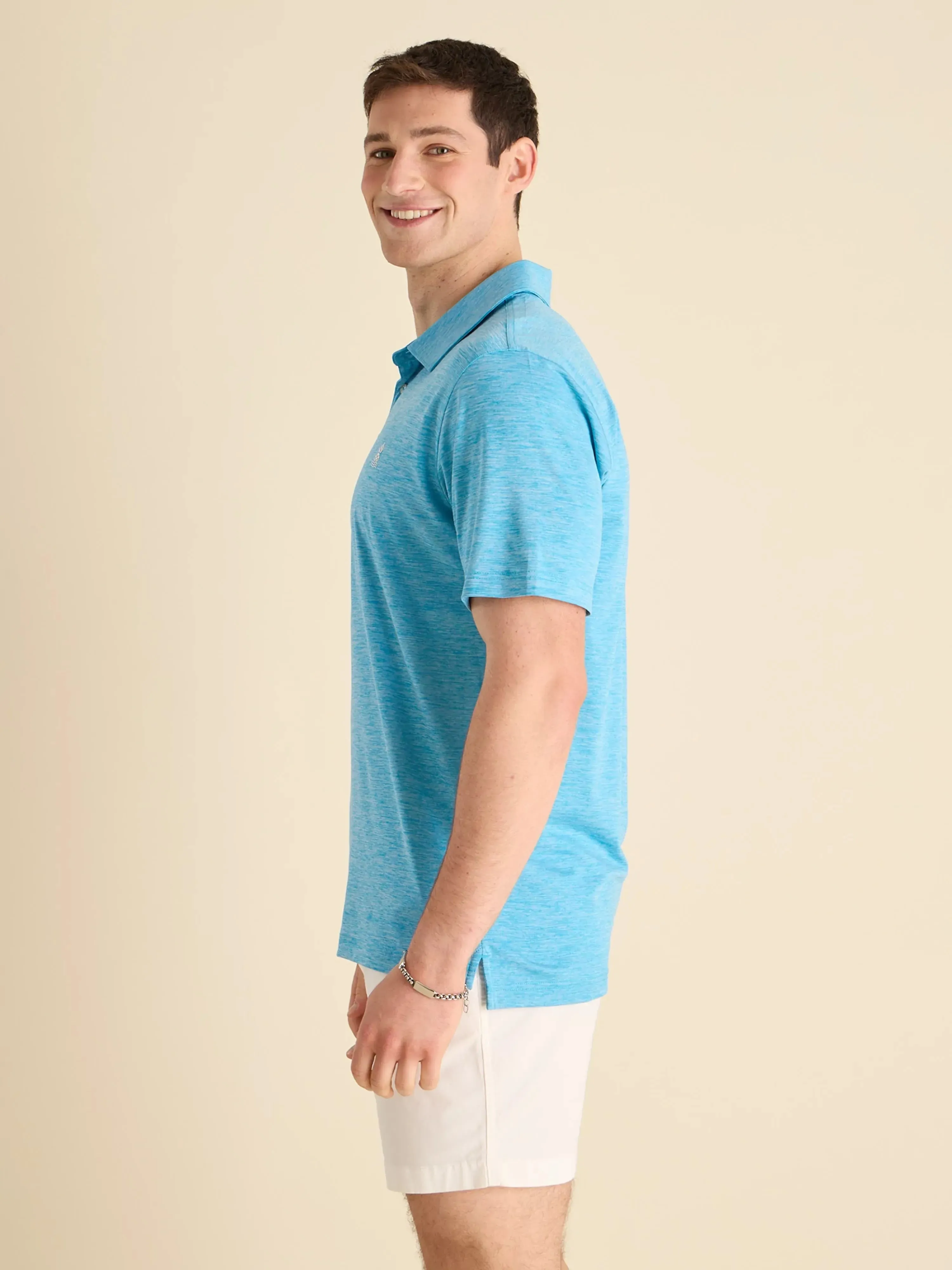The Teal Blue Sea (Performance Polo)