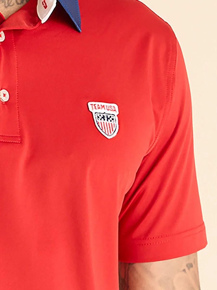 The Victory Red (Performance Polo)