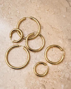 TILTIL Single Hoop Goldplated Boldy