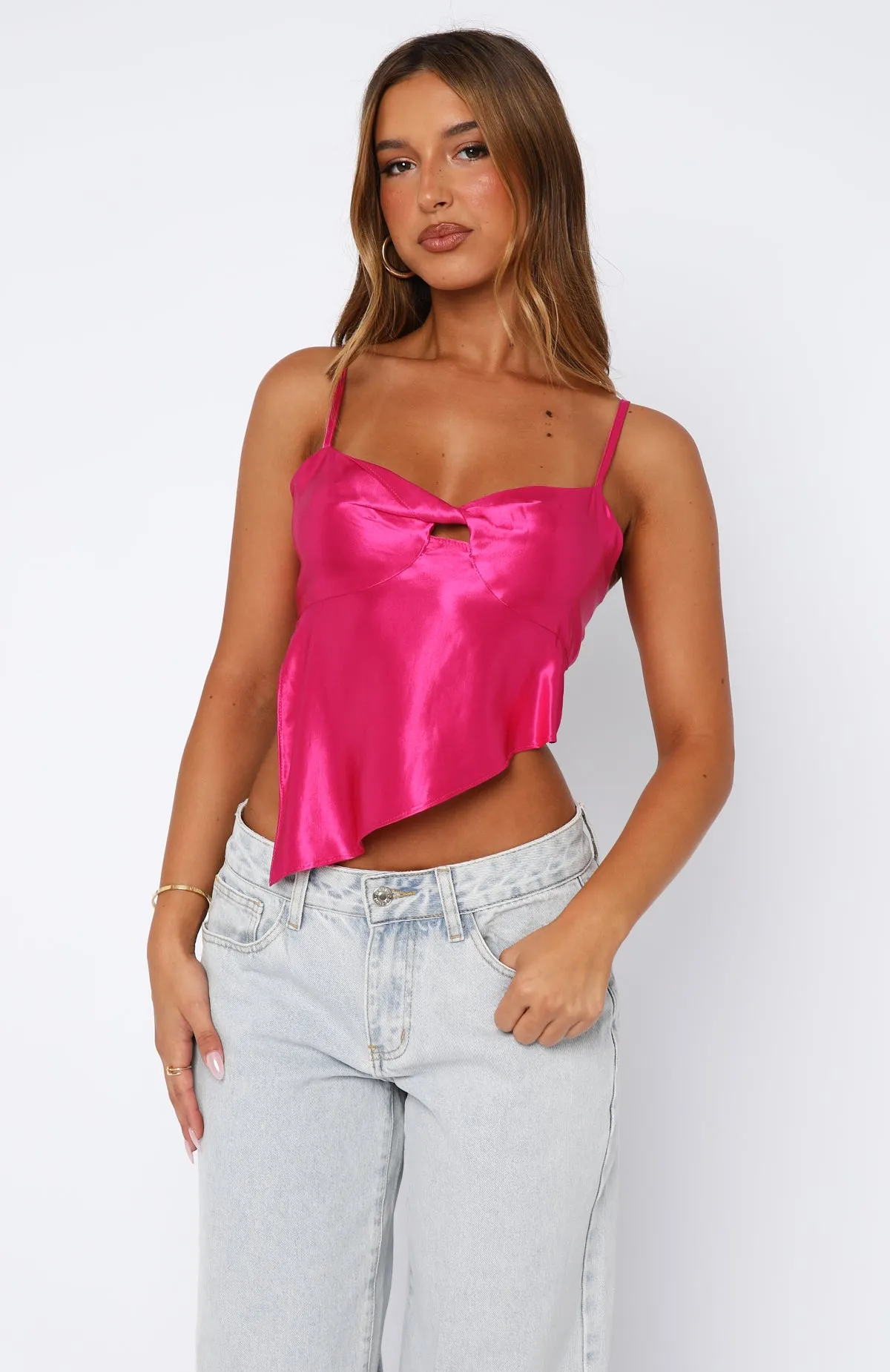 Took My Heart Top Magenta