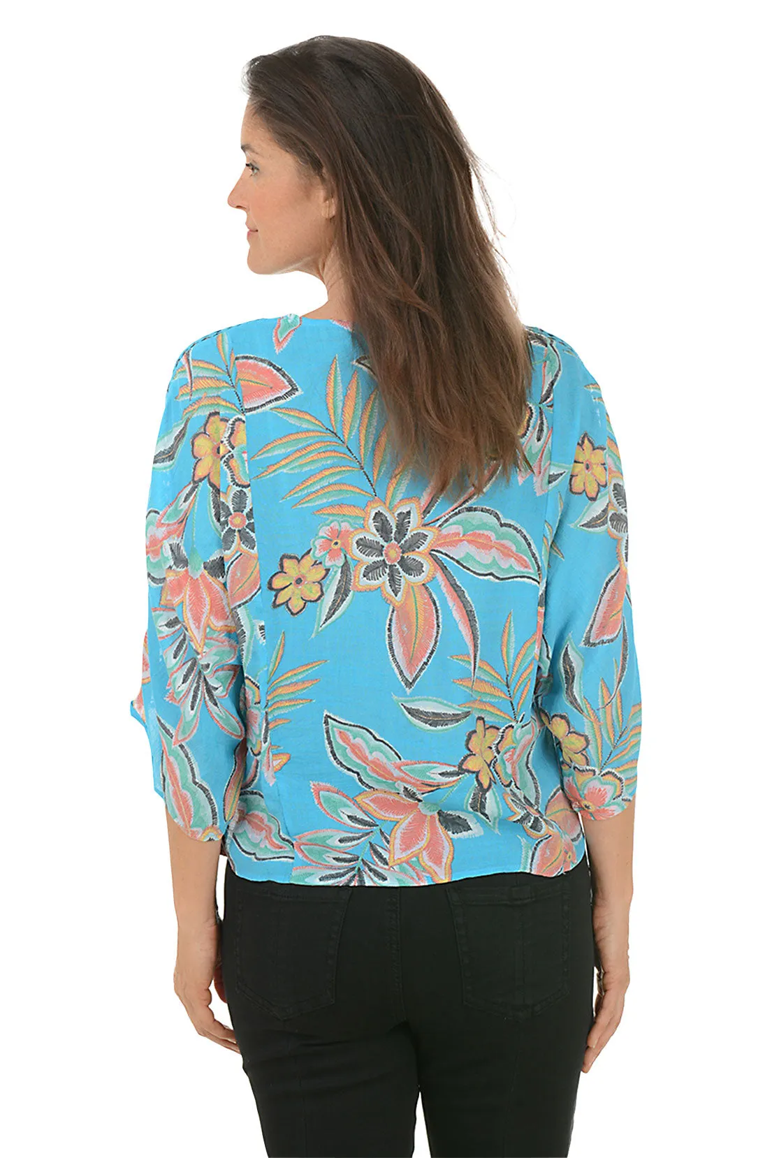 Tropical Diamond Crochet Blouse