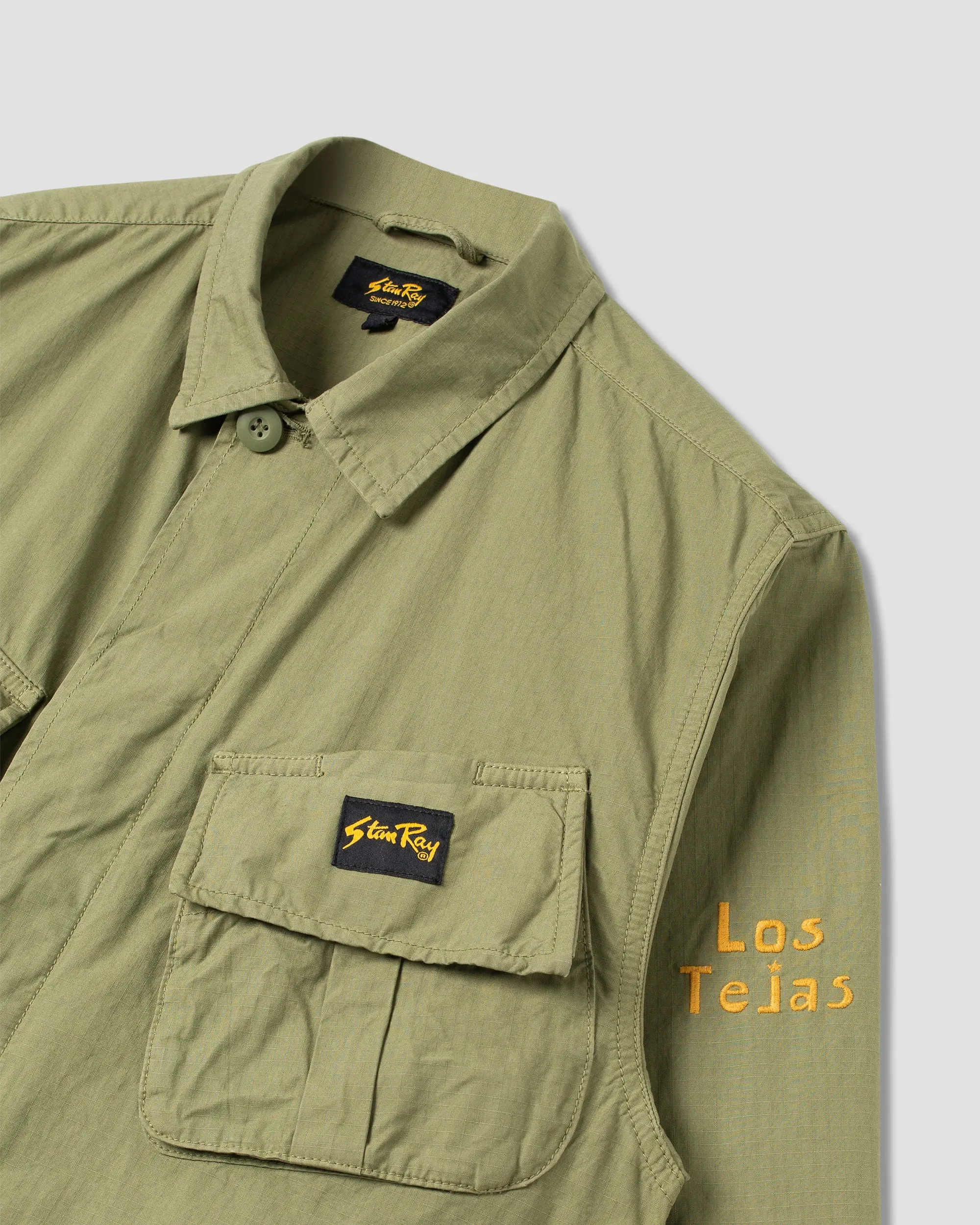 Tropical Jacket (Olive Ripstop Tejas Print)