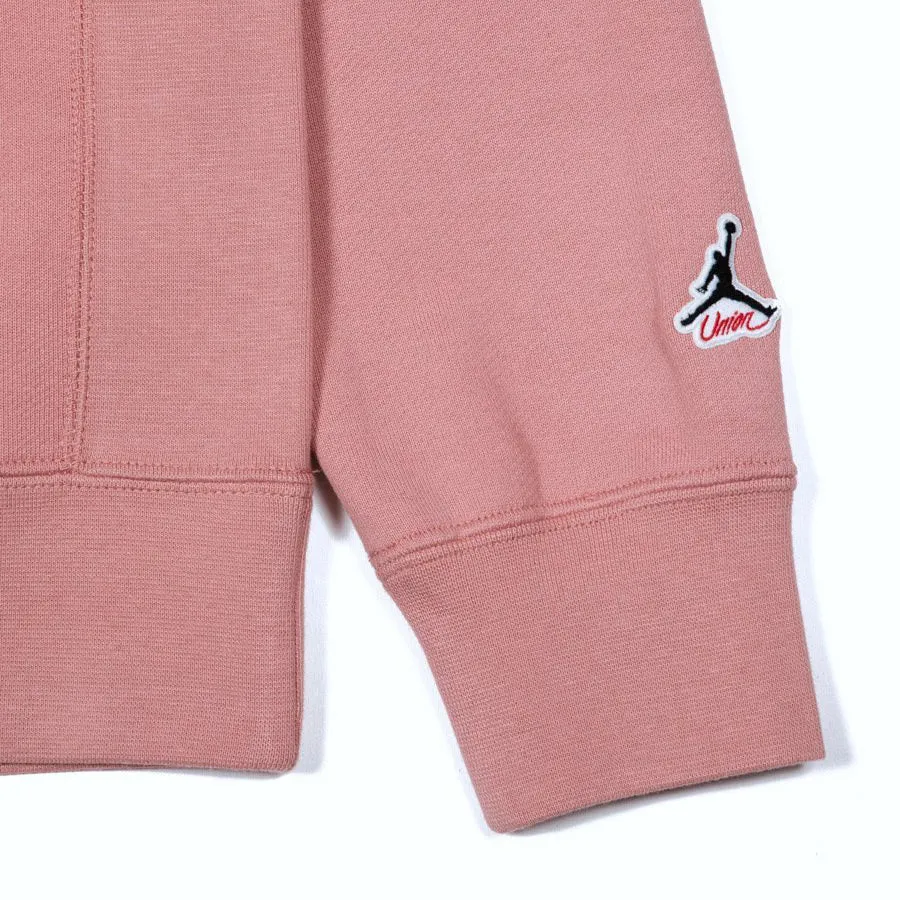 Union LA x Jordan Reverse Dunk Hoodie - Rust Pink