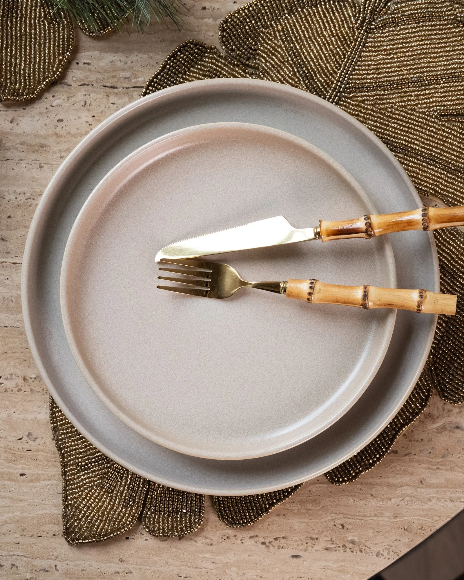 Uno Breakfast Plate Beige