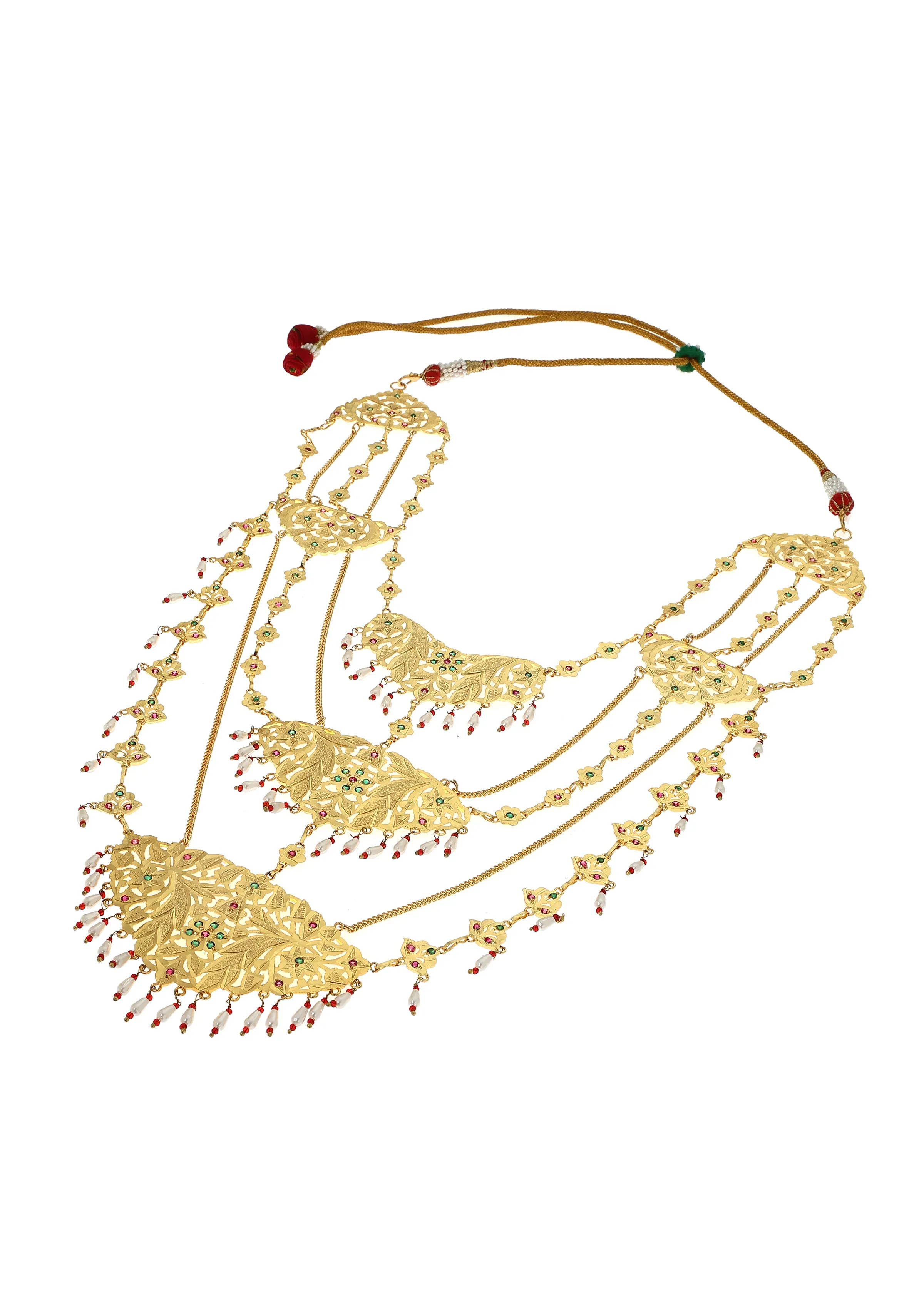 Vandana Gold Tone silver Necklace