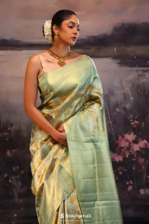 Vegas Gold Jaal Kanjivaram Silk Saree