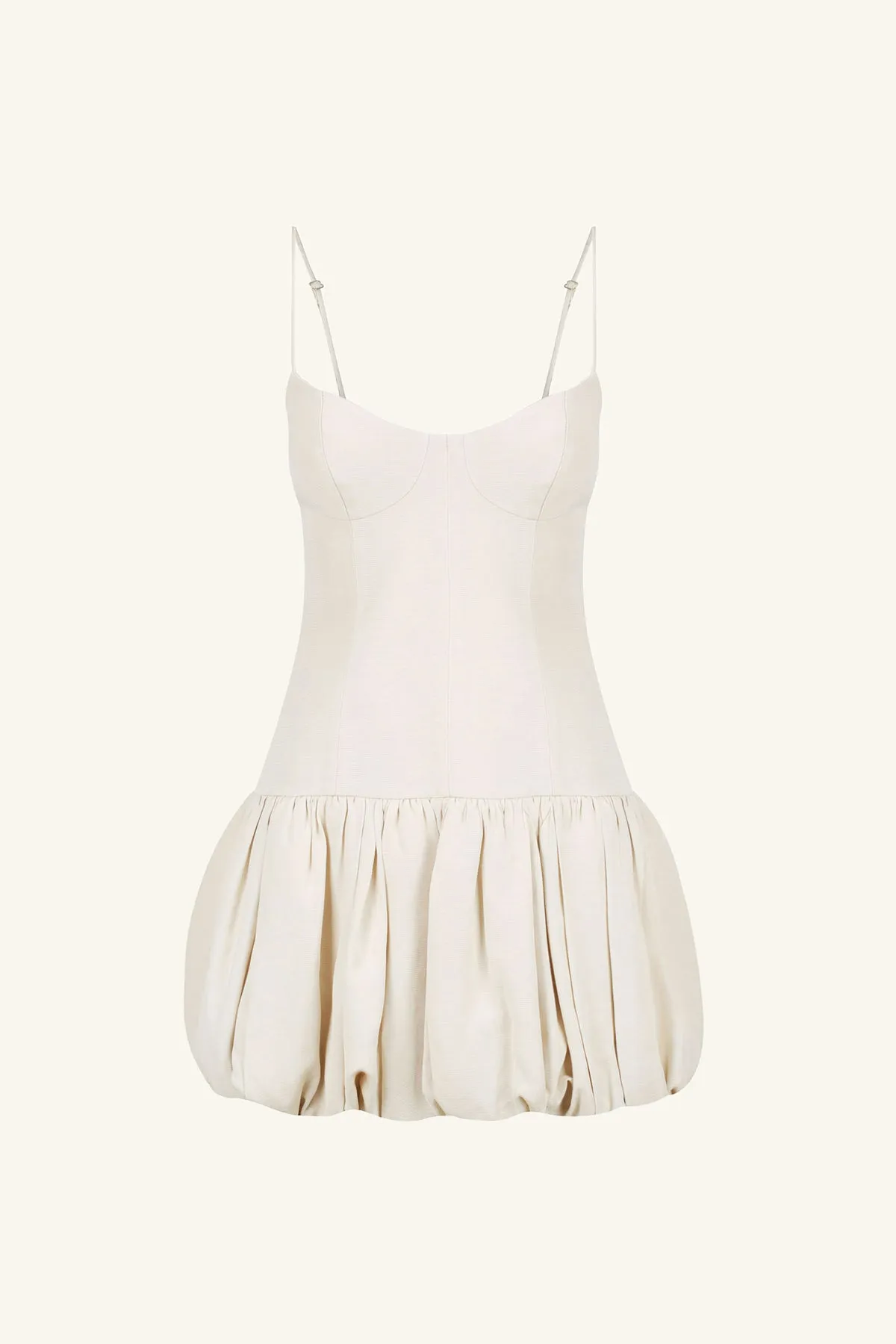 VENTO BUSTIER BUBBLE MINI DRESS - BONE