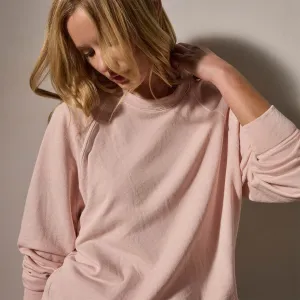 Vintage French Terry Relaxed Sweatshirt - Rosewater Pigment