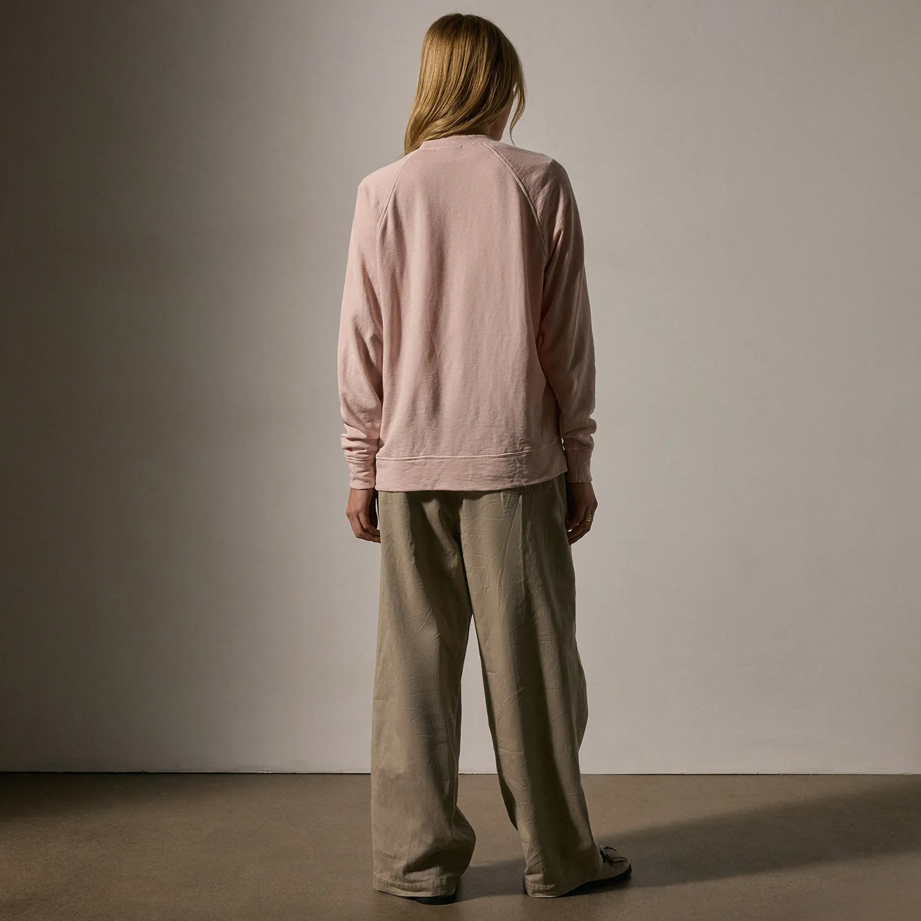 Vintage French Terry Relaxed Sweatshirt - Rosewater Pigment