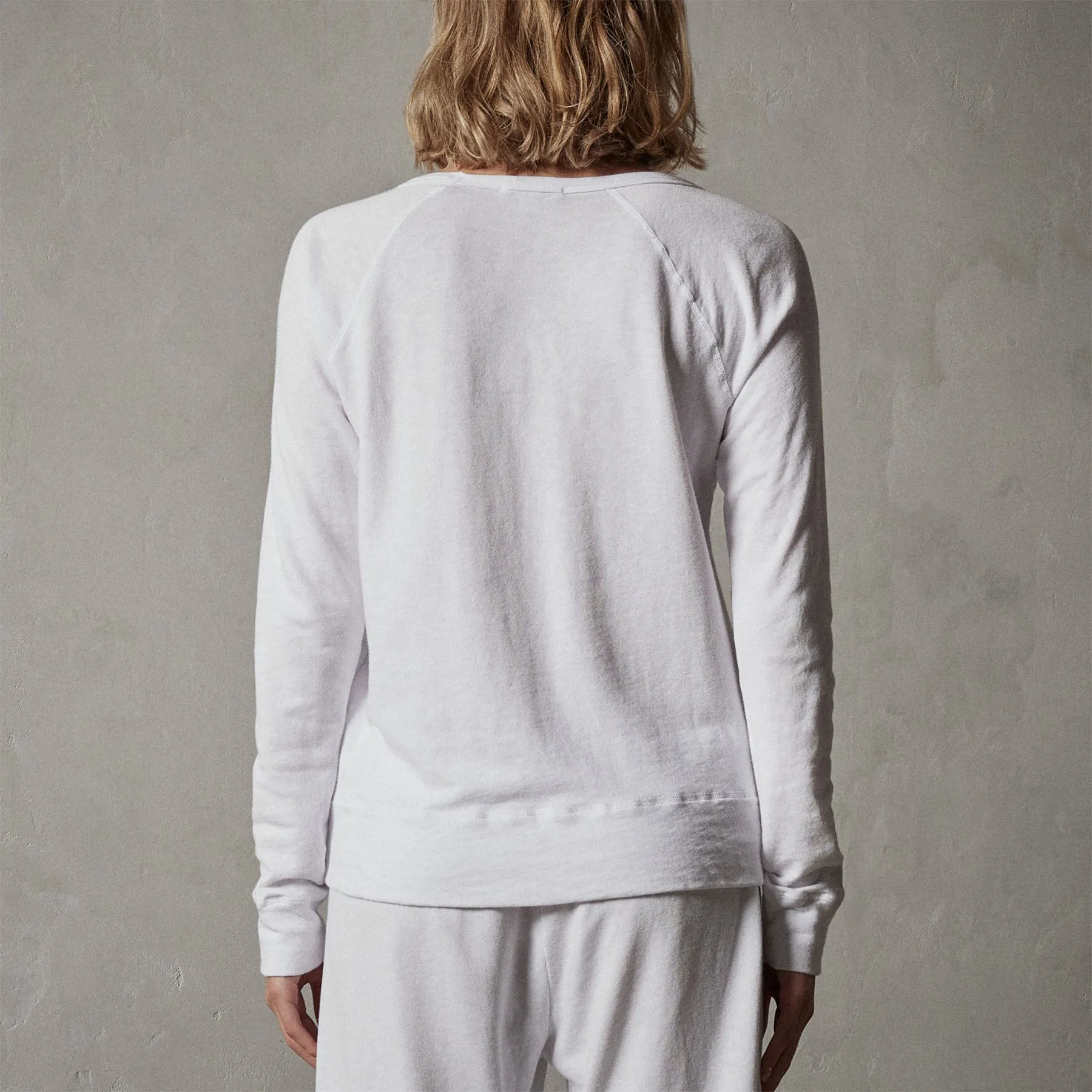 Vintage French Terry Sweatshirt - White