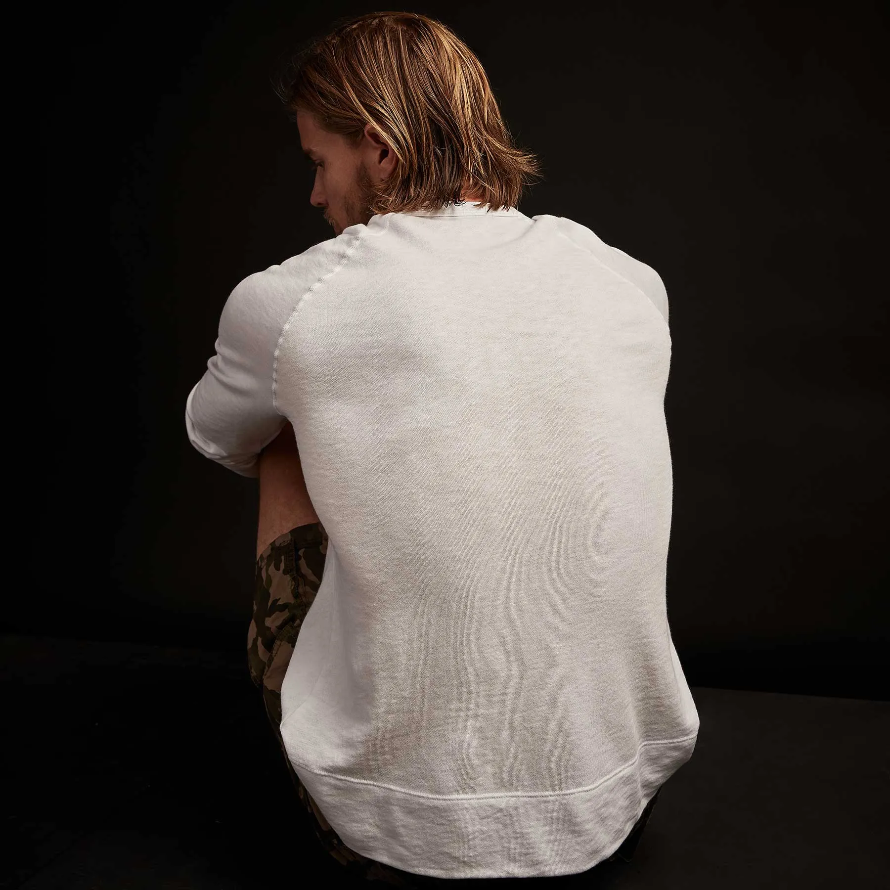 Vintage French Terry Sweatshirt - White