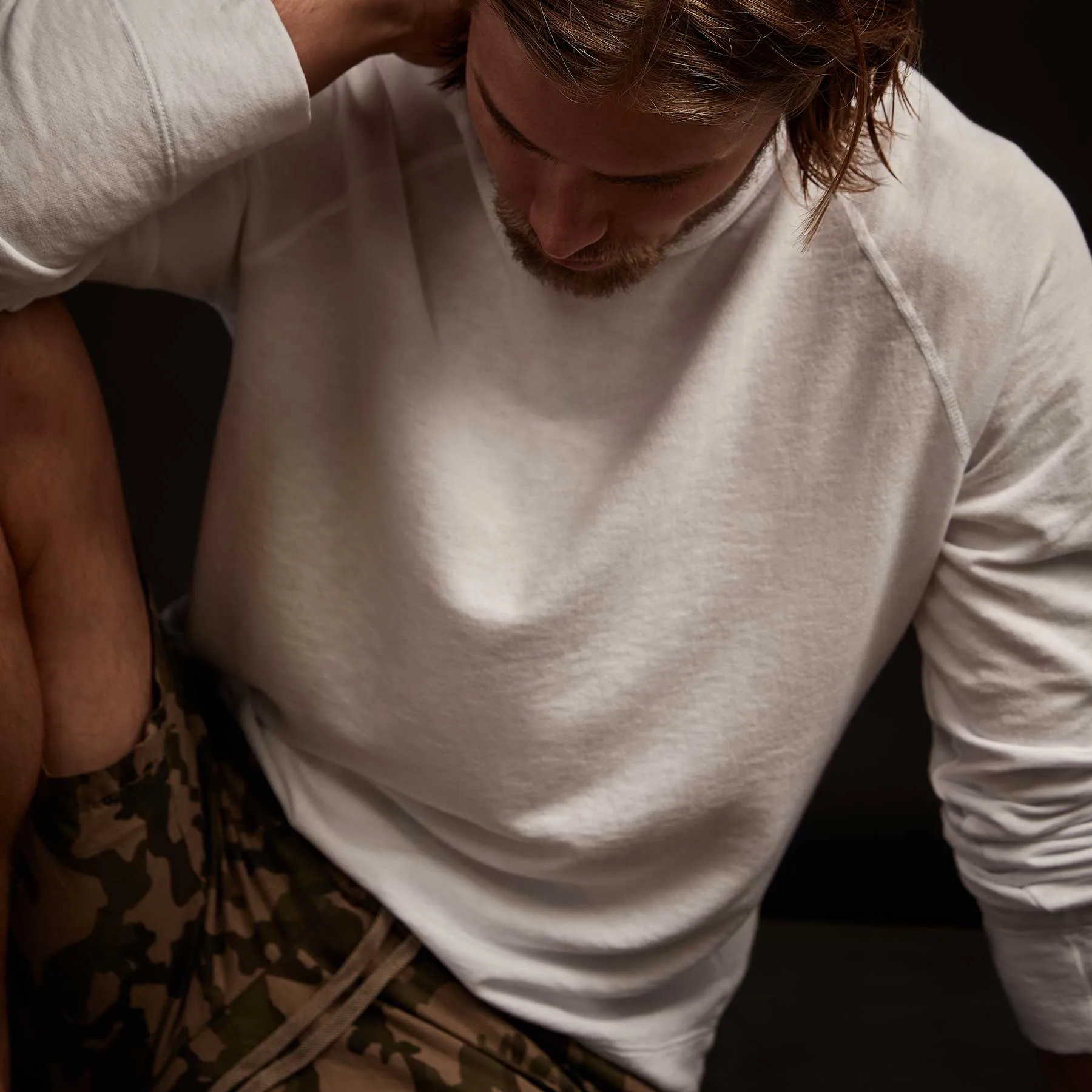 Vintage French Terry Sweatshirt - White