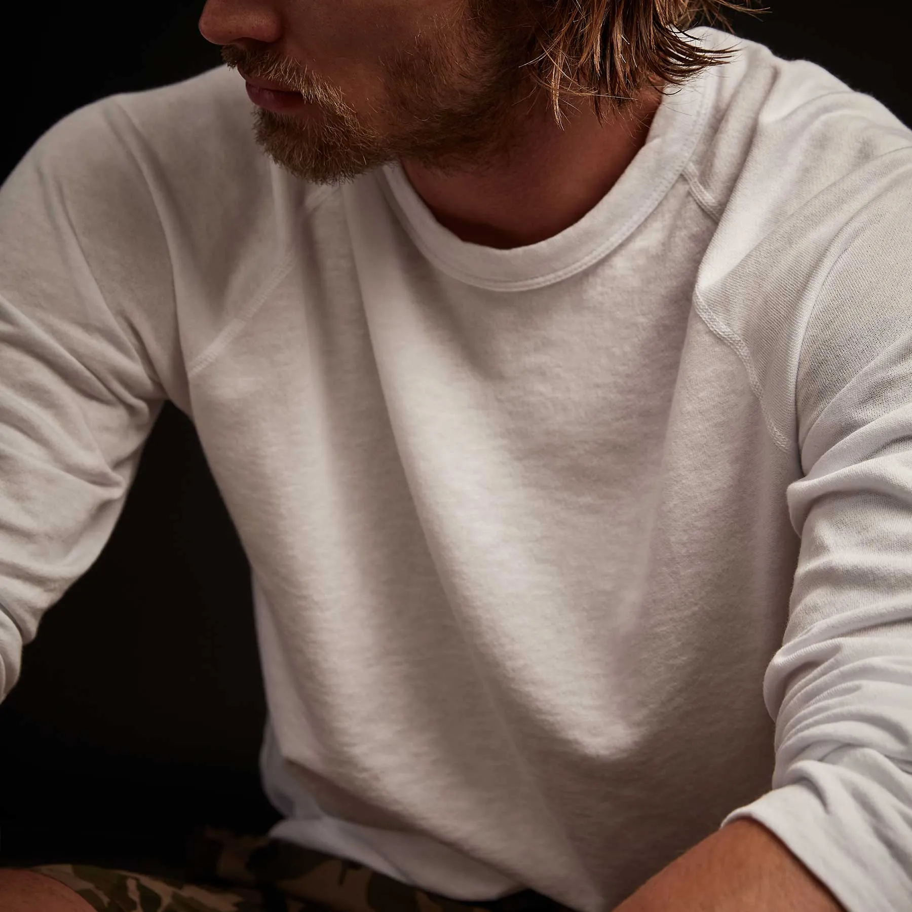 Vintage French Terry Sweatshirt - White