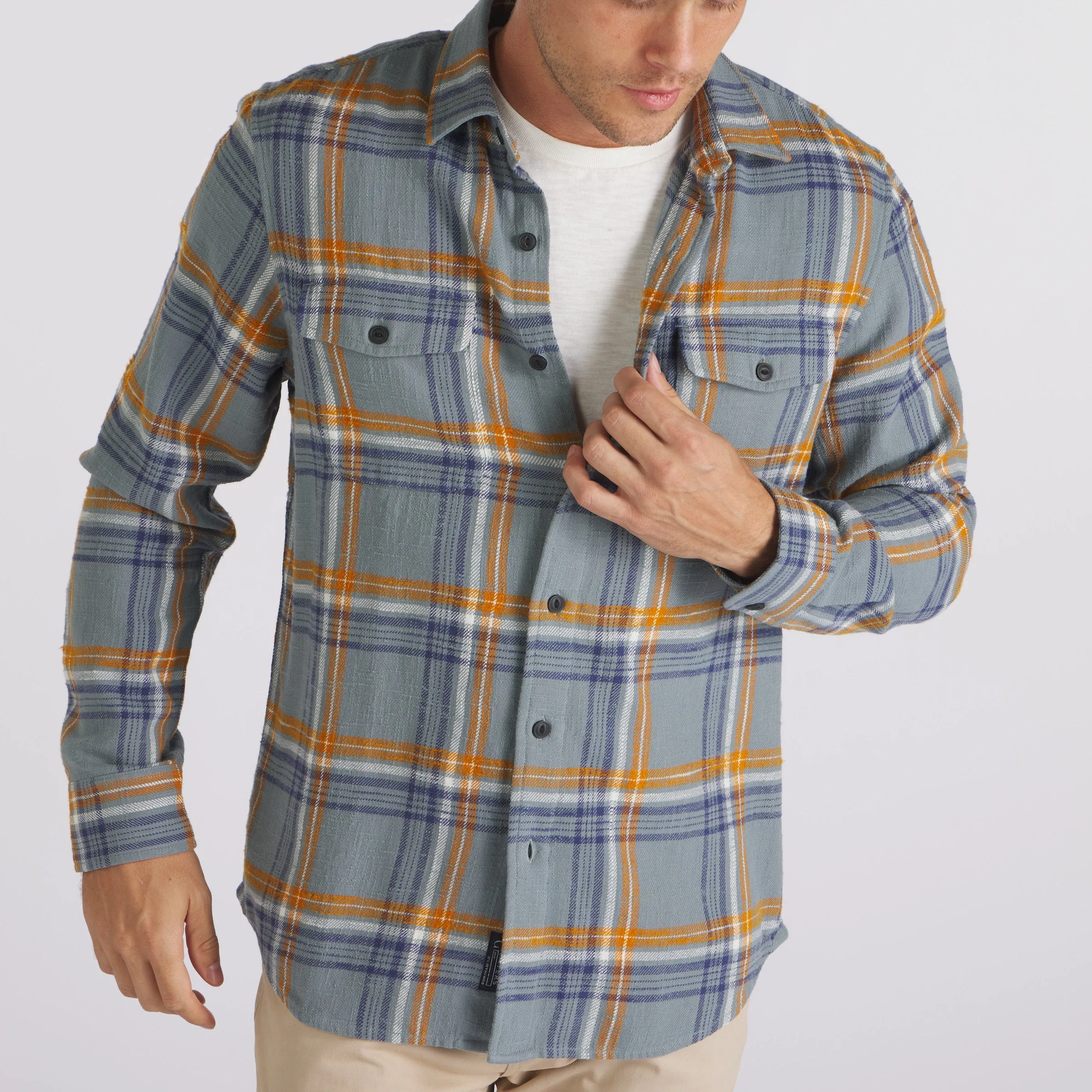 Vintage Slub Twill Shirt - Blue Lead Buckthorn (Final Sale)*