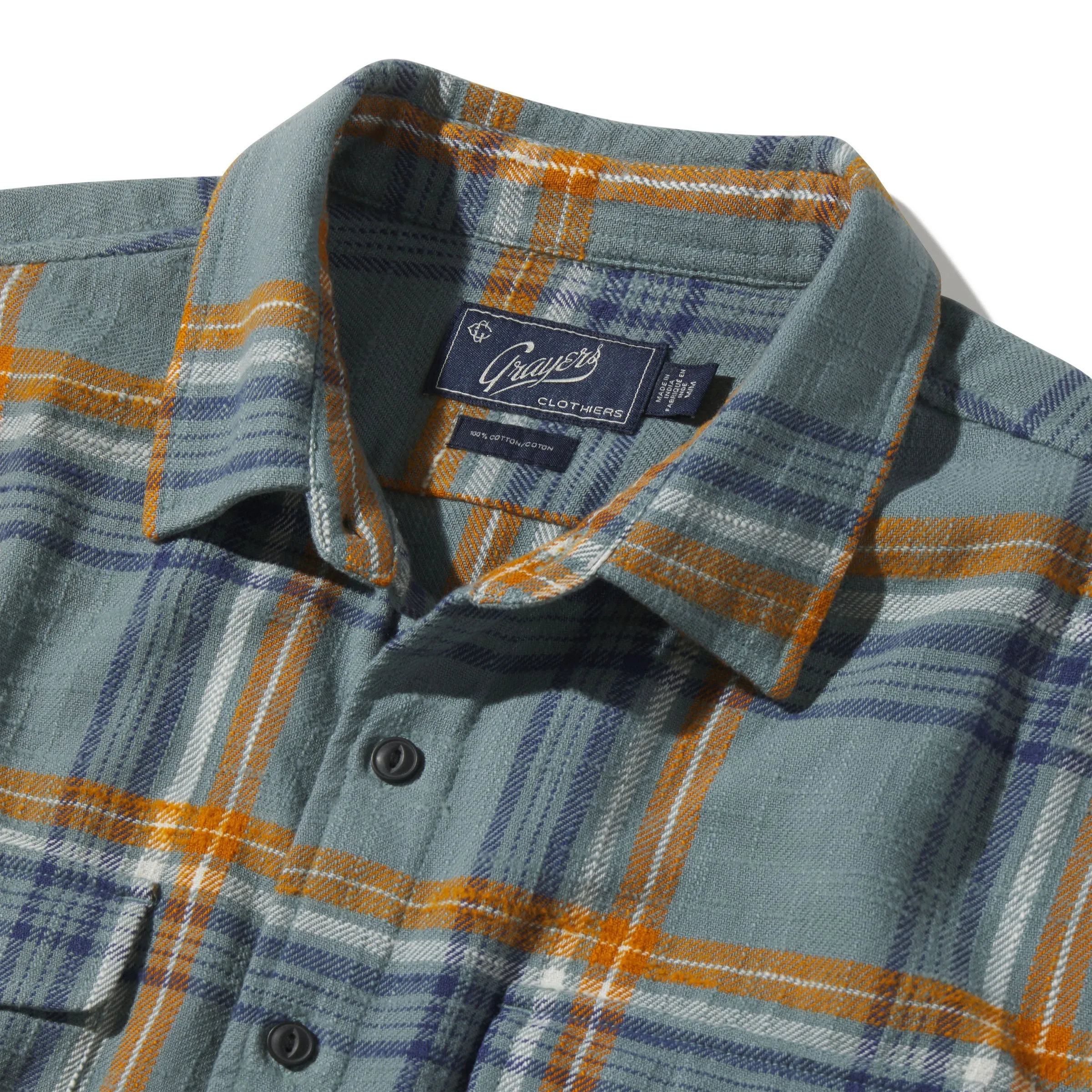 Vintage Slub Twill Shirt - Blue Lead Buckthorn (Final Sale)*