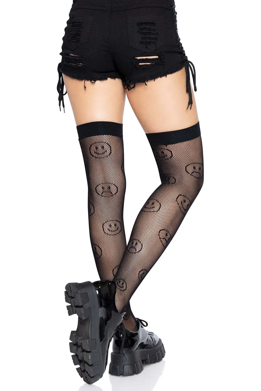 Wednesday Mood Fishnet Thigh Highs