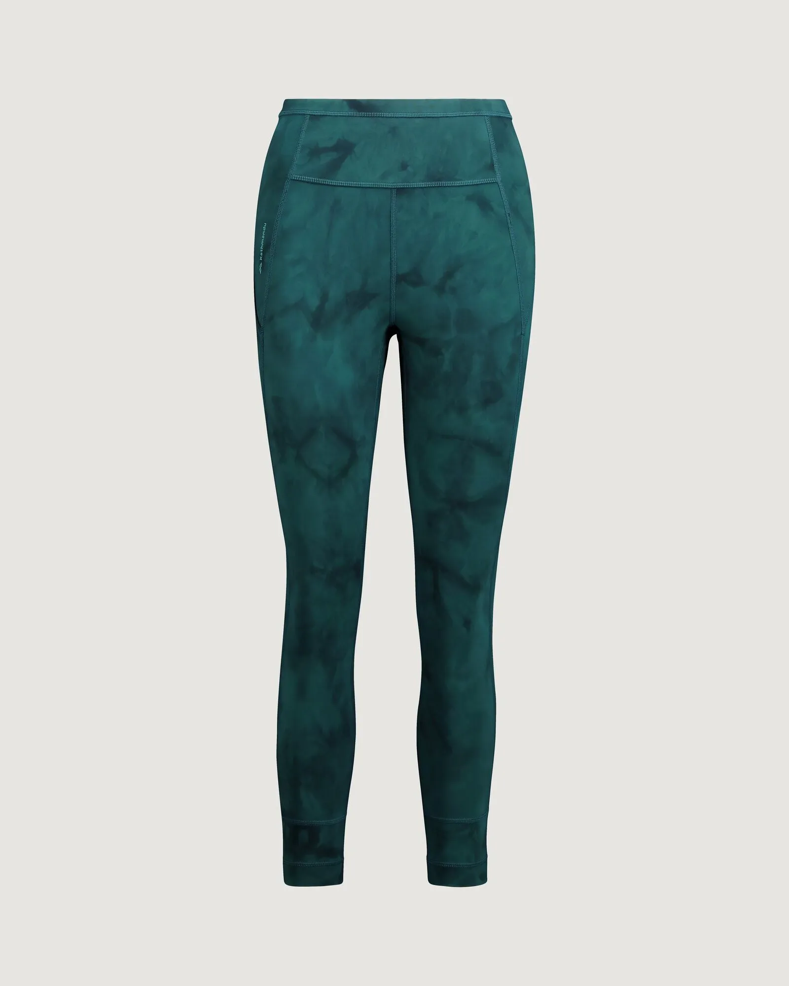 WELL.DER.NESS Move Women's 7/8 Leggings - Deep Lagoon Sunburst Print
