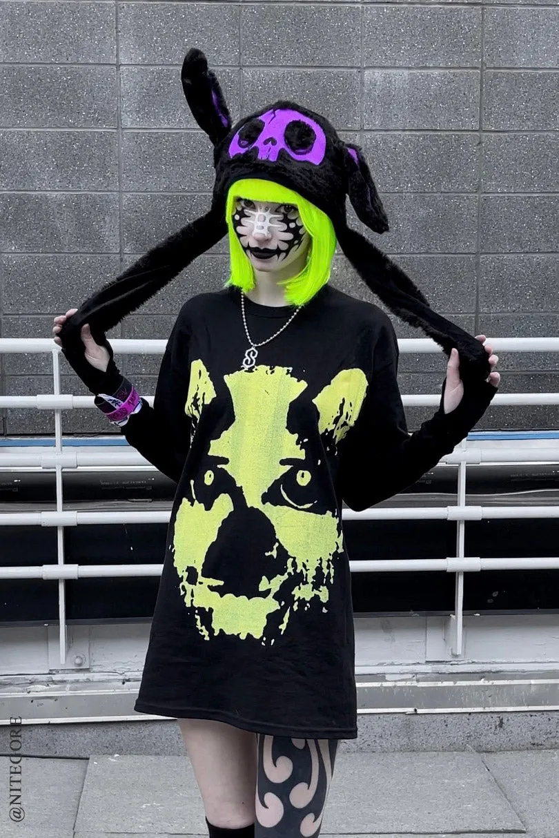 Whatever 21 x VampireFreaks Bone Bunny Hat [PURPLE/BLACK]