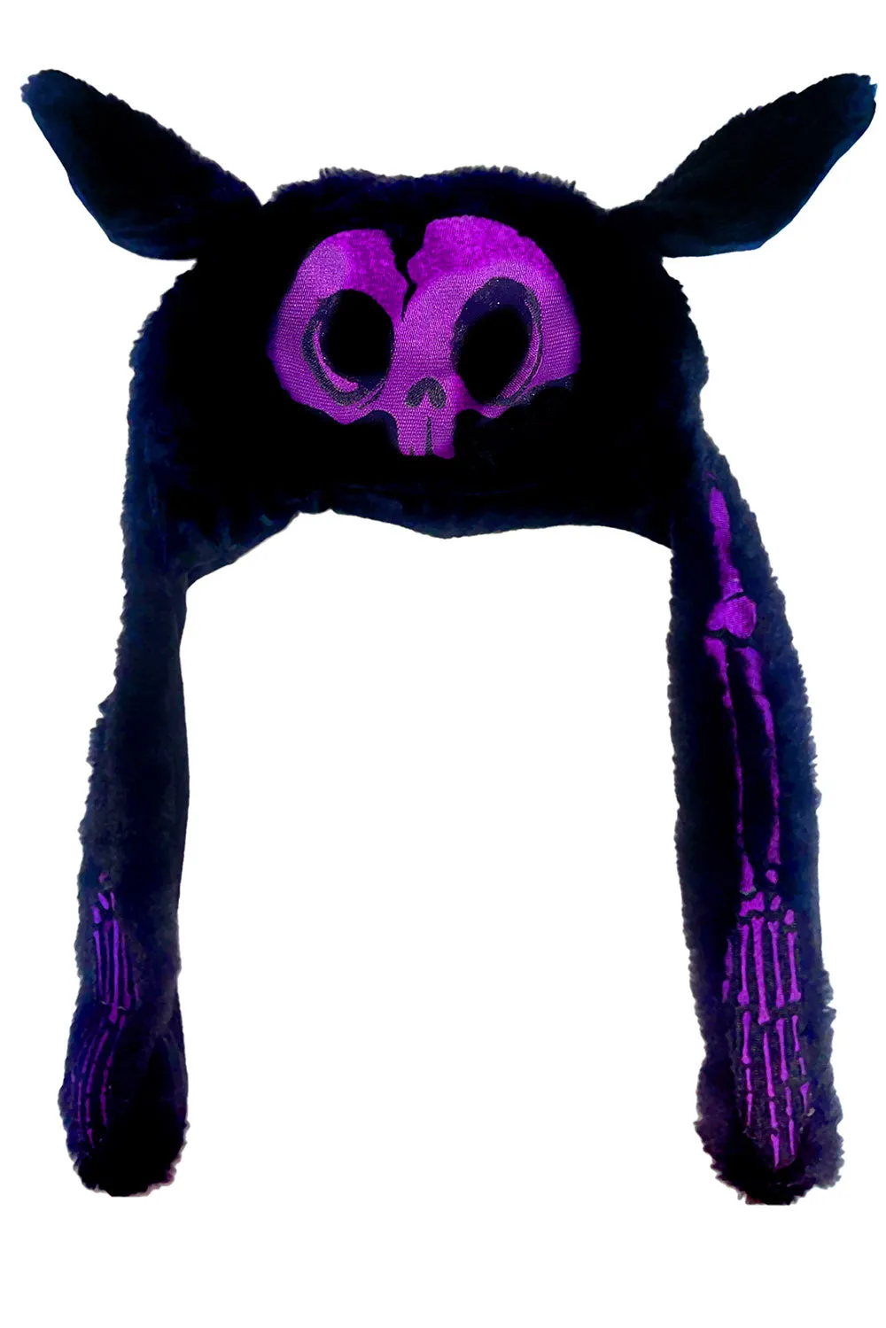 Whatever 21 x VampireFreaks Bone Bunny Hat [PURPLE/BLACK]