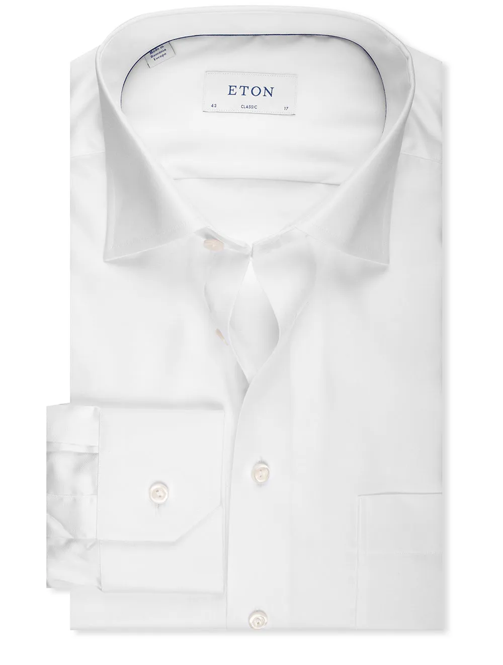 White Classic Plain Shirt