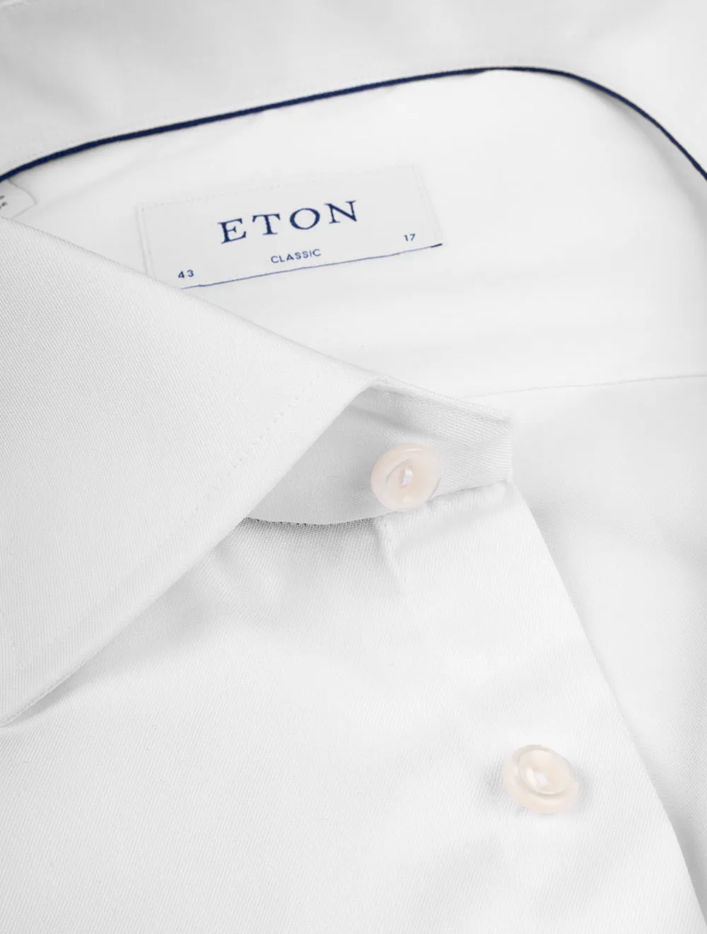 White Classic Plain Shirt