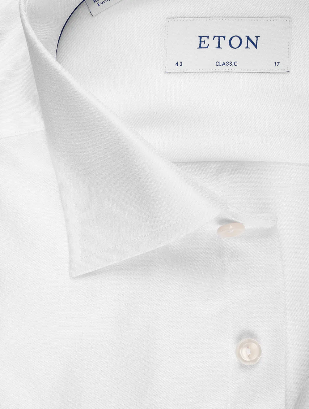 White Classic Plain Shirt