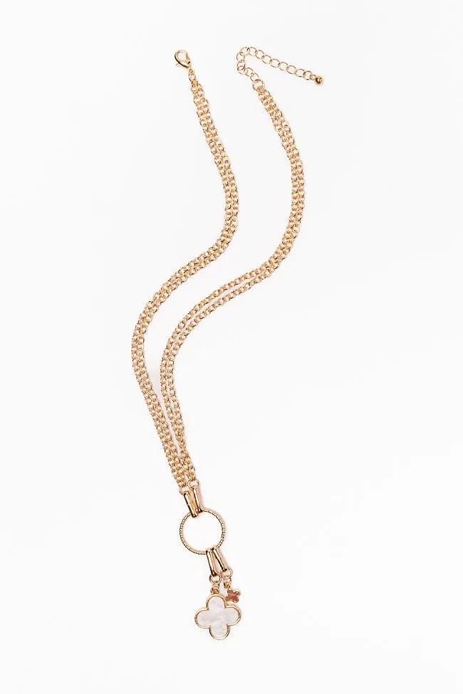 White Clover Necklace