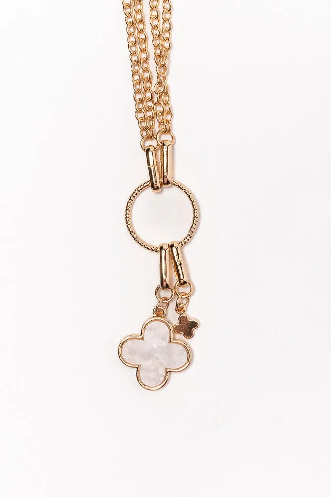 White Clover Necklace