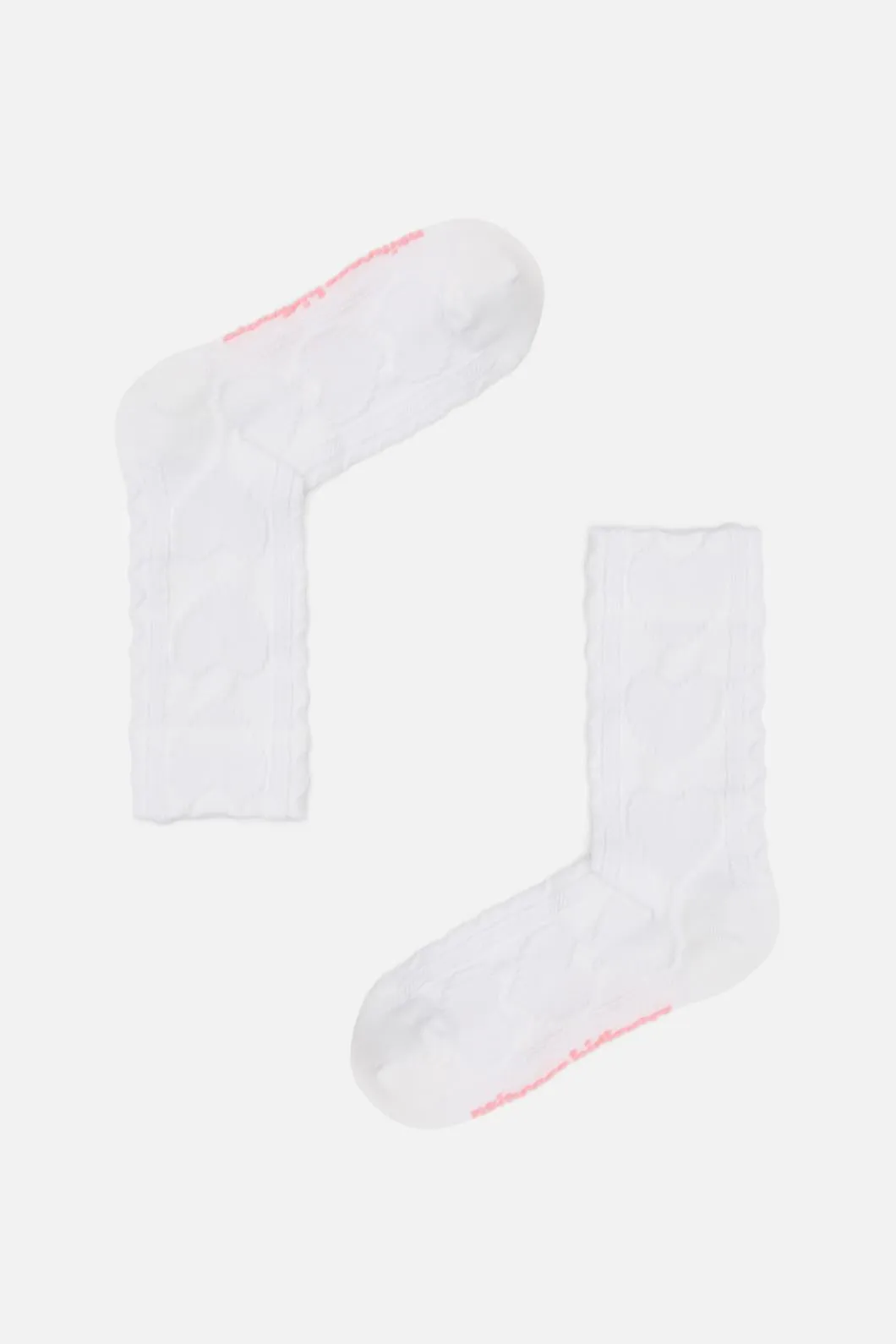 White Hearts Socks