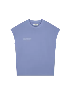Womens 365 Midweight Cropped Shoulder T-shirt—aster purple