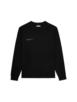 Womens 365 Midweight Long Sleeve T-shirt—black